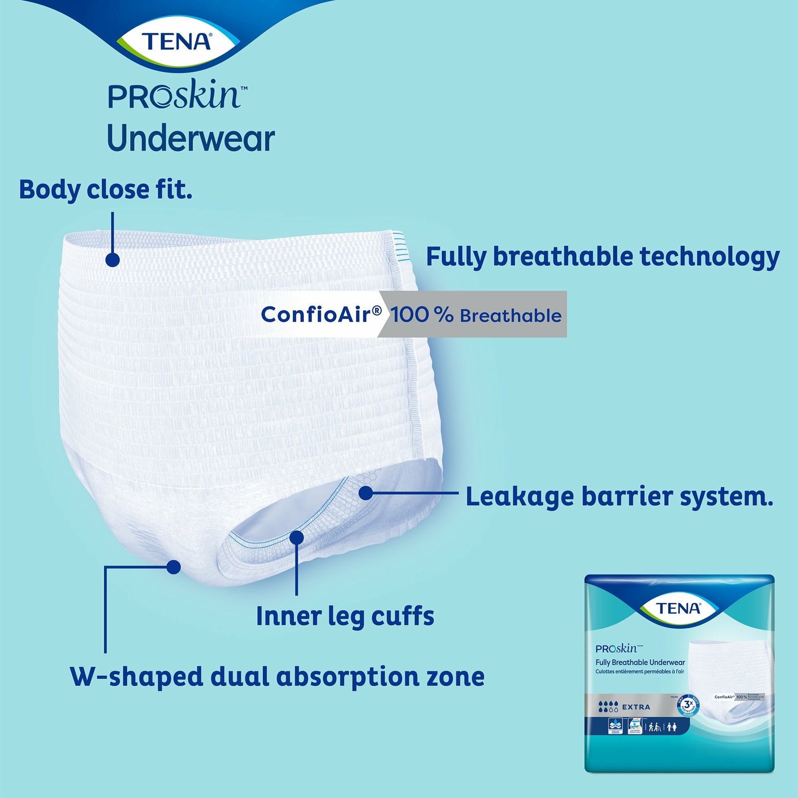 TENA Disposable Underwear Small Ultimate-Extra 64 Ct