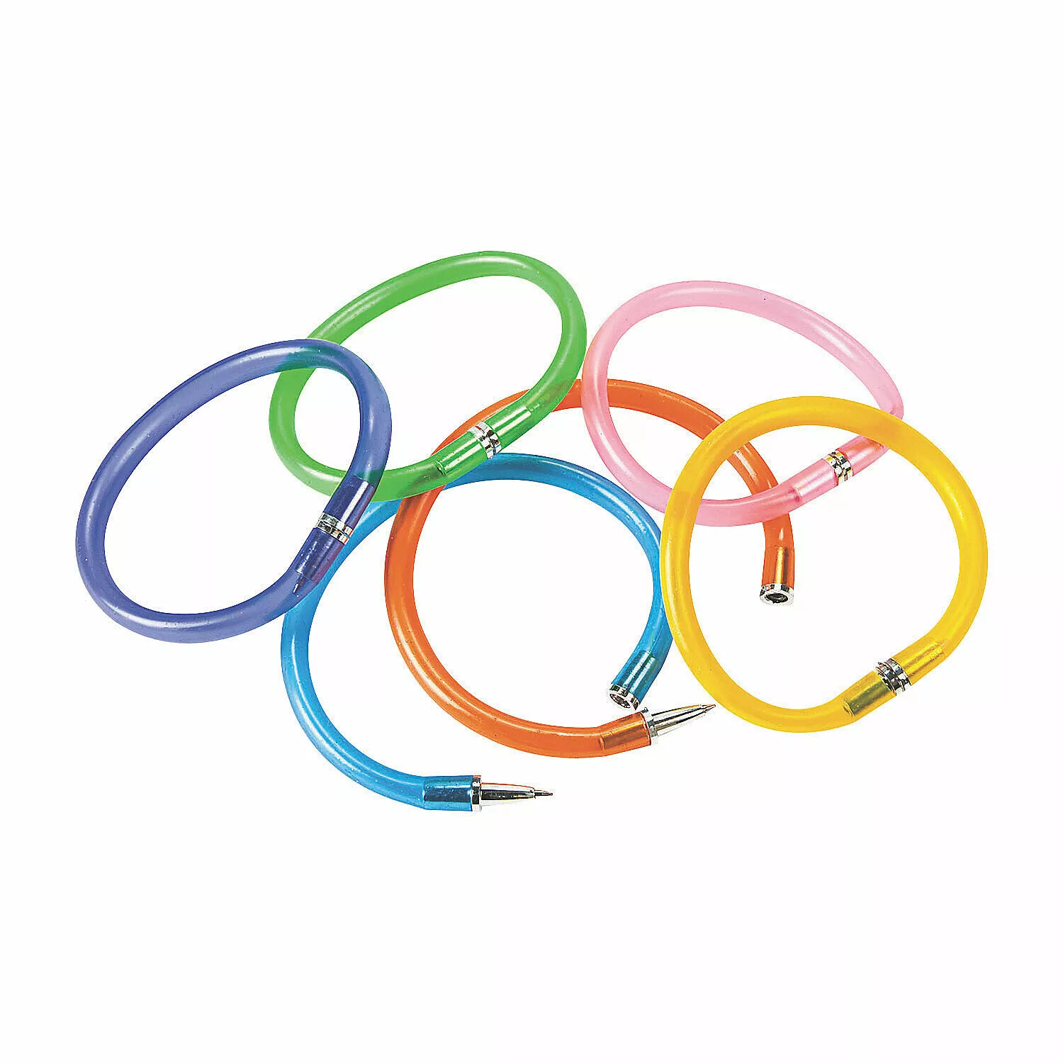 Kid office teacher Ball point ink pen bracelet Choose Color Red blue green  +++