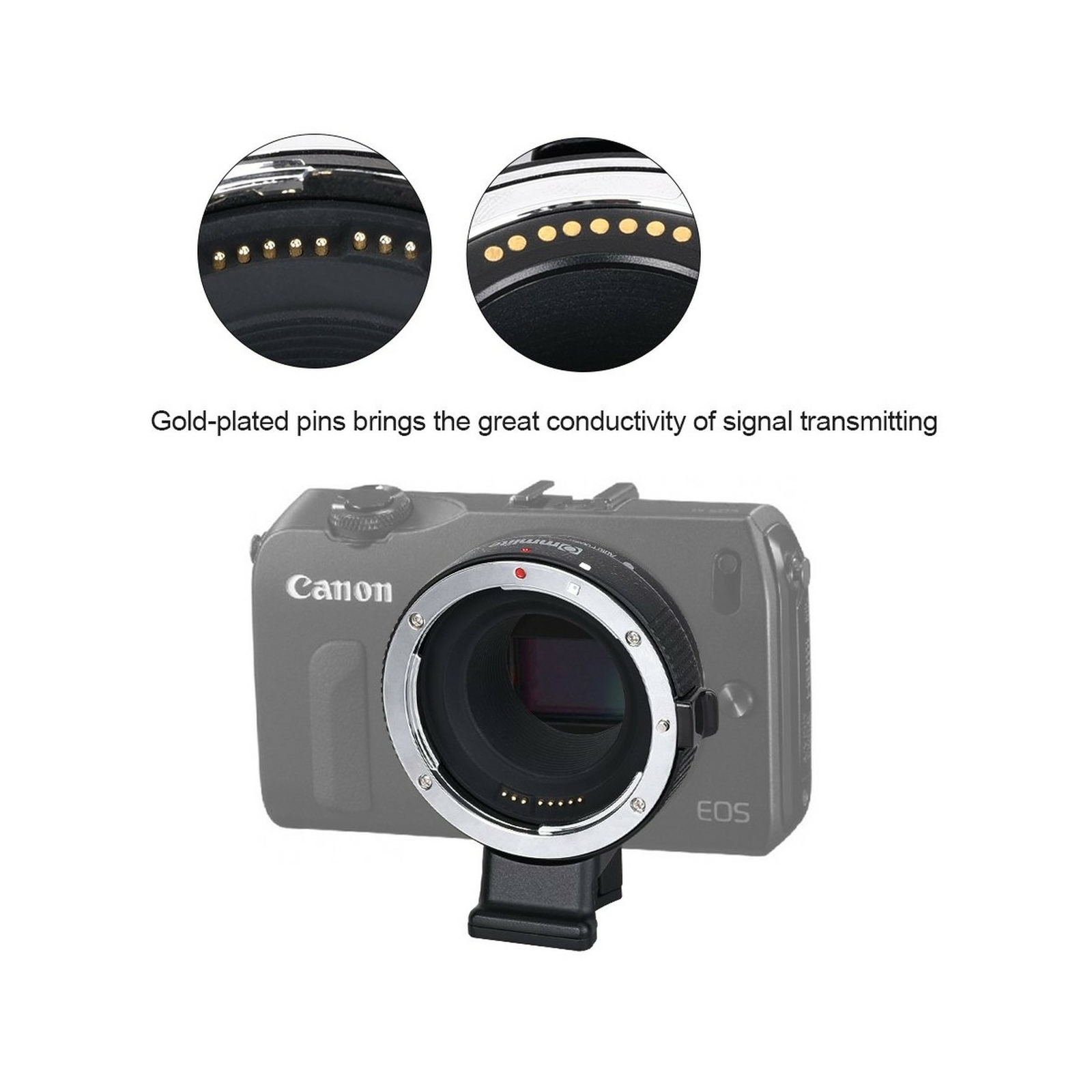 Commlite cm-EF-EOS M Auto-Focus Lens Mount Adapter for EF/EF-S Lens to Canon ...