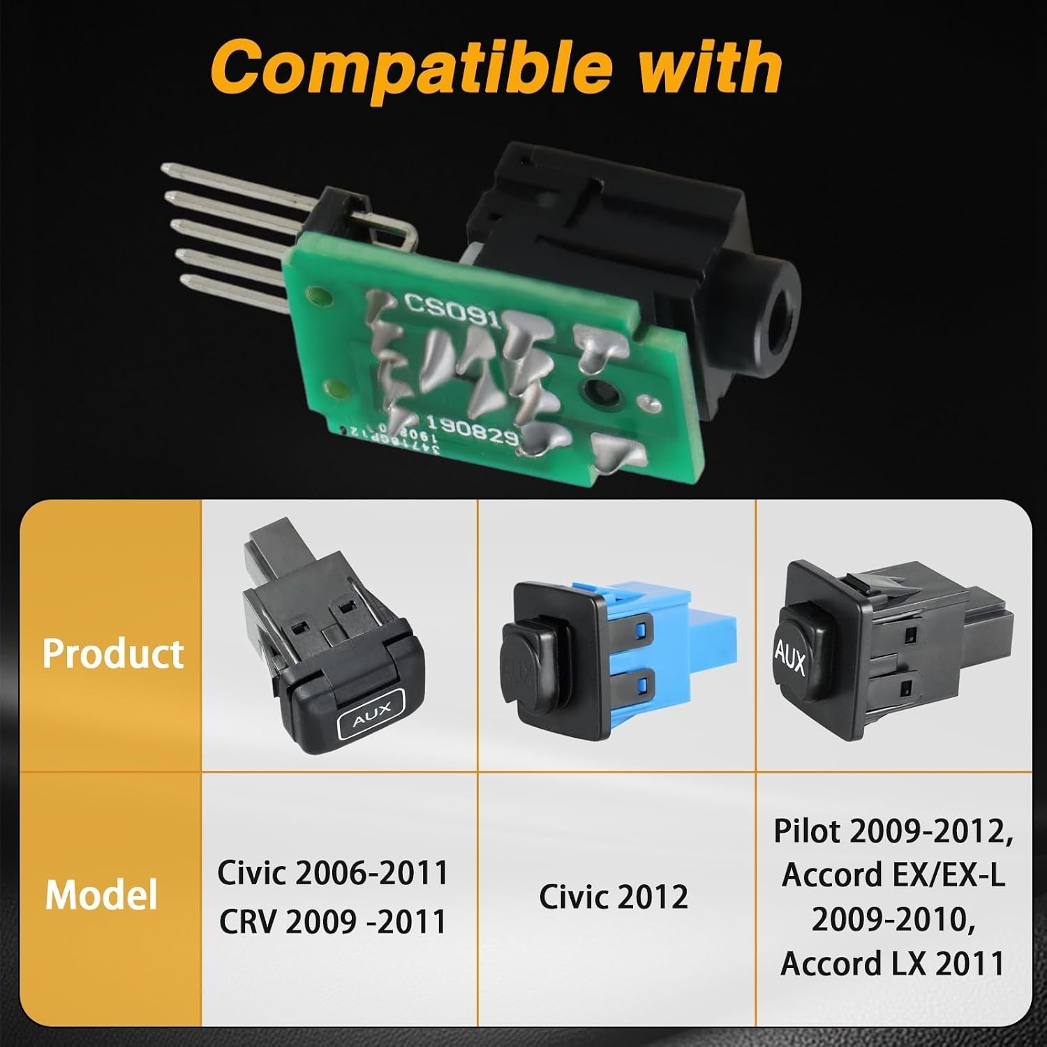 AUX Aux Port Auxiliary Input Adapter Audio Input Jack Replacement Repair Kit ...