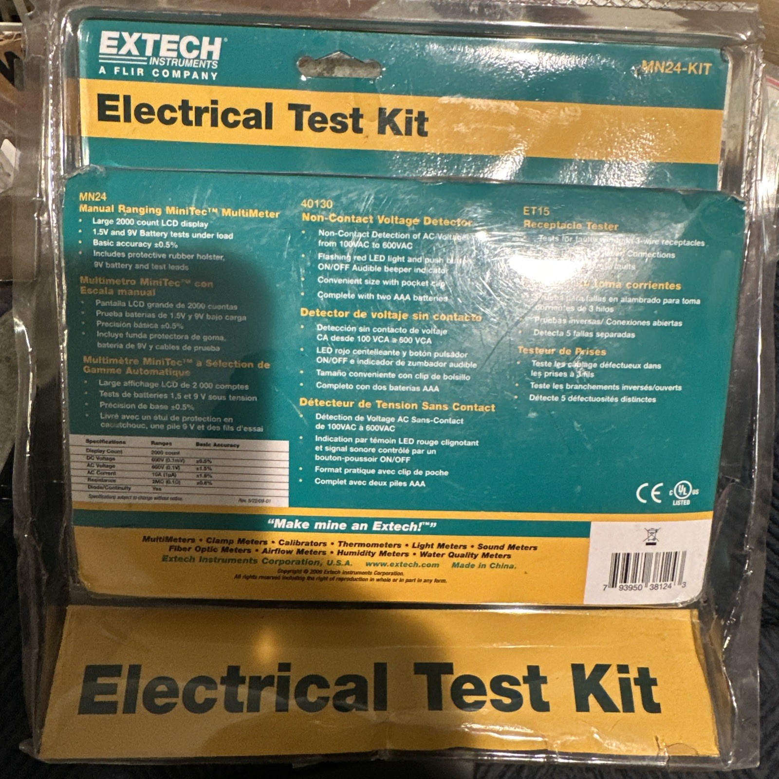 ExTech Instruments - Electrical Test Kit - MN24-KIT - NEW IN PACKAGE