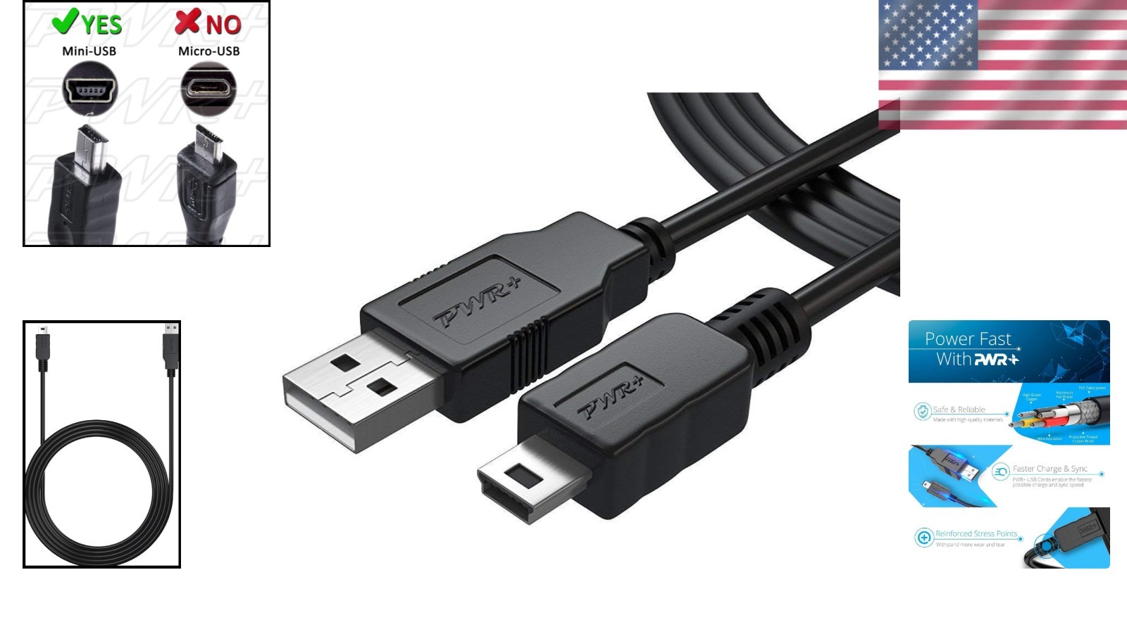Versatile 6.5 Ft USB Cable for Wacom Tablets - Fast Data Transfer Certified Safe