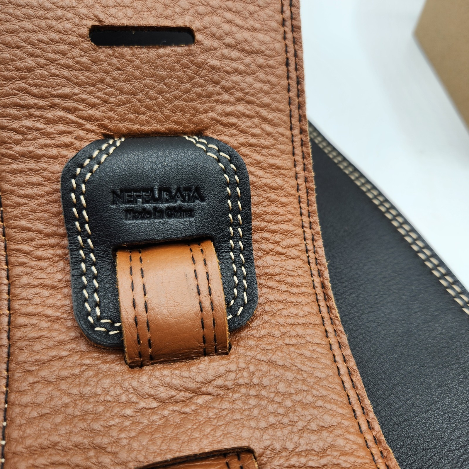Nefelibata Guitar Strap, 3.75" Wide Black NIB