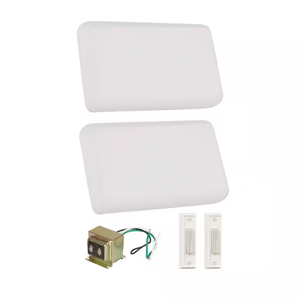 Builder Hardwired 2-Note Doorbell Chime Kit, Transformer 16 Volt/15Va (15 Watts)