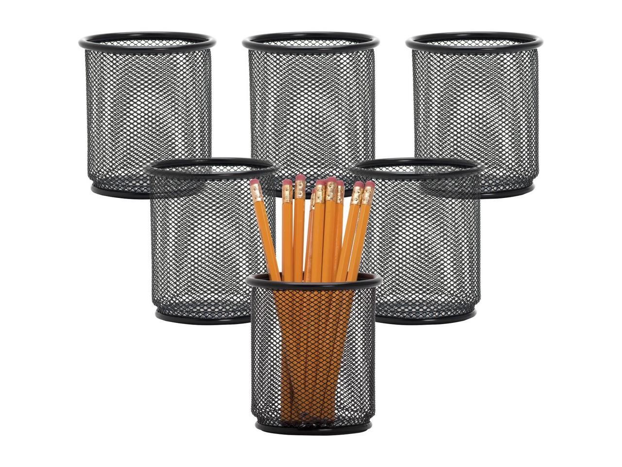 Lorell Black Mesh/Wire Pencil Cup Holder