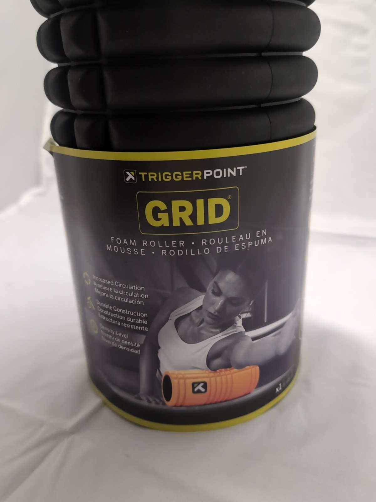 Trigger Point Performance TPT-GRDBW The Grid Black Foam Roller - Black, 13" -NWT