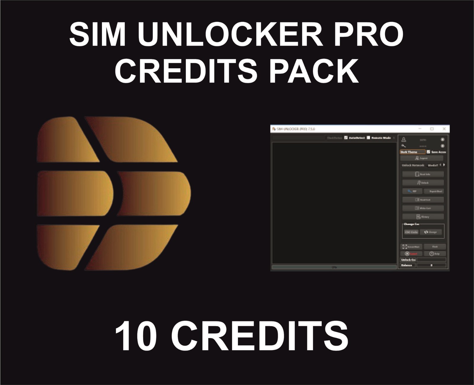 Sim Tool Pro Credits, 10 Credits, Points