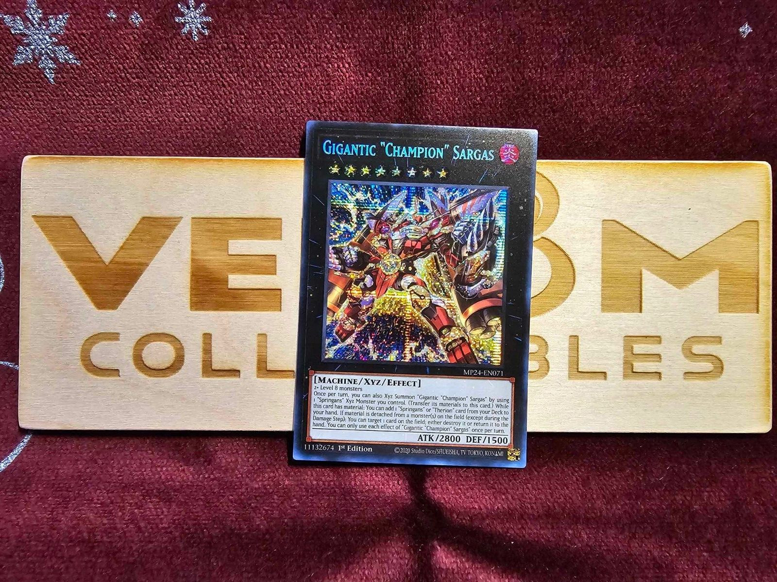 1x (M/NM) Gigantic "Champion" Sargas MP24-EN071 Prismatic Secret Rare 1st YuGiOh
