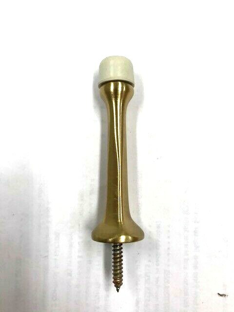 Ives 61MB4 Solid Satin Brass Baseboard Wall Door Stop