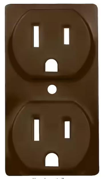 ColorCap 1-Gang Duplex Outlet Wall Plate - Aged Bronze (4-Pack)