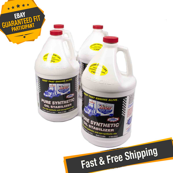 Lucas Oil 10131 Pure Synthetic Oil Stabilizer 1 Gallon Jugs - Set of 4