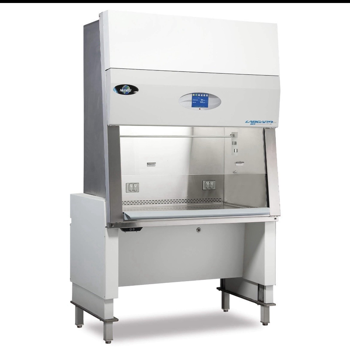 NuAire NU-400 Biosafety Cabinet w/ New Motorized Ergonomic Stand Never Used