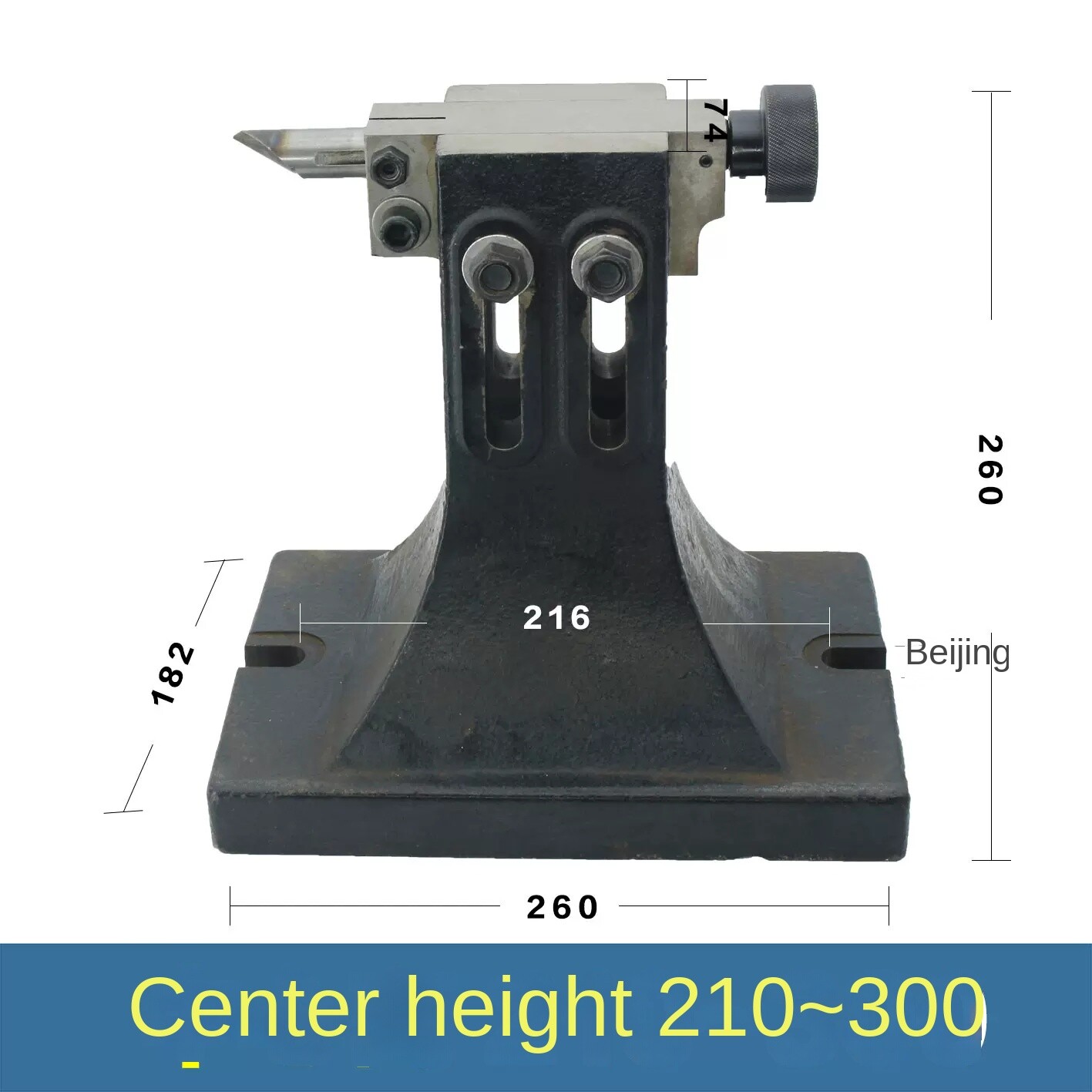 Lathe Tailstock Adjustable Centre Height Thimble DIY Assembly Indexing Head