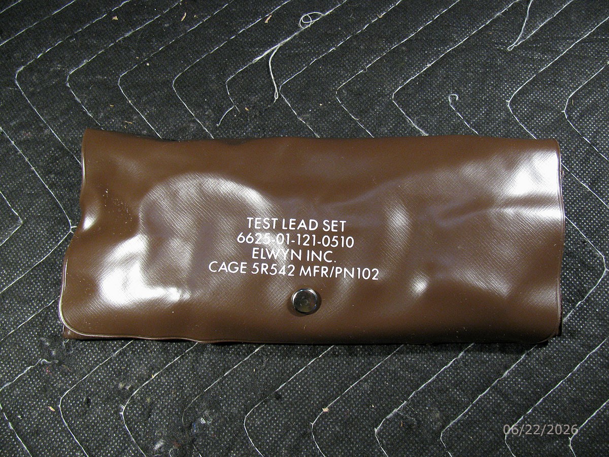 Elwyn Test Lead Set 6625-01-121-0510 Red/Black