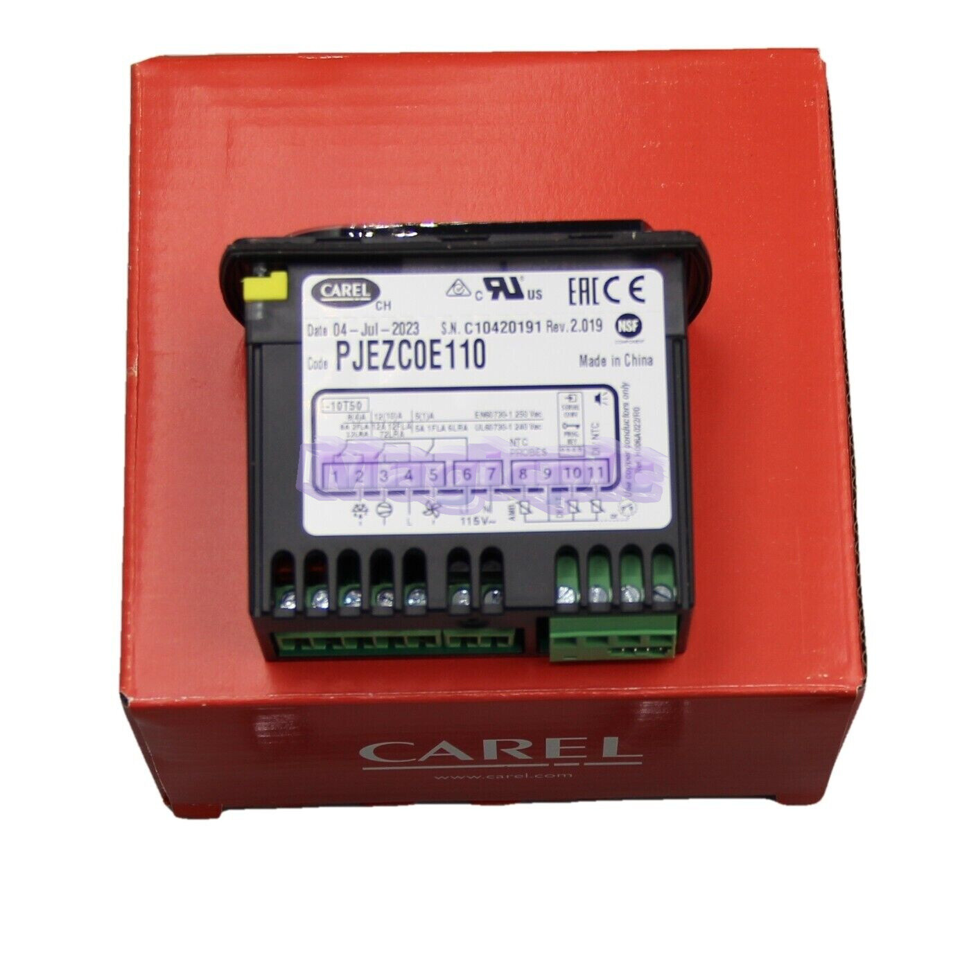 PJEZC0E110 Carel Temperature Controller to replace PYBU1R0537 ( PZBUC0H111K )