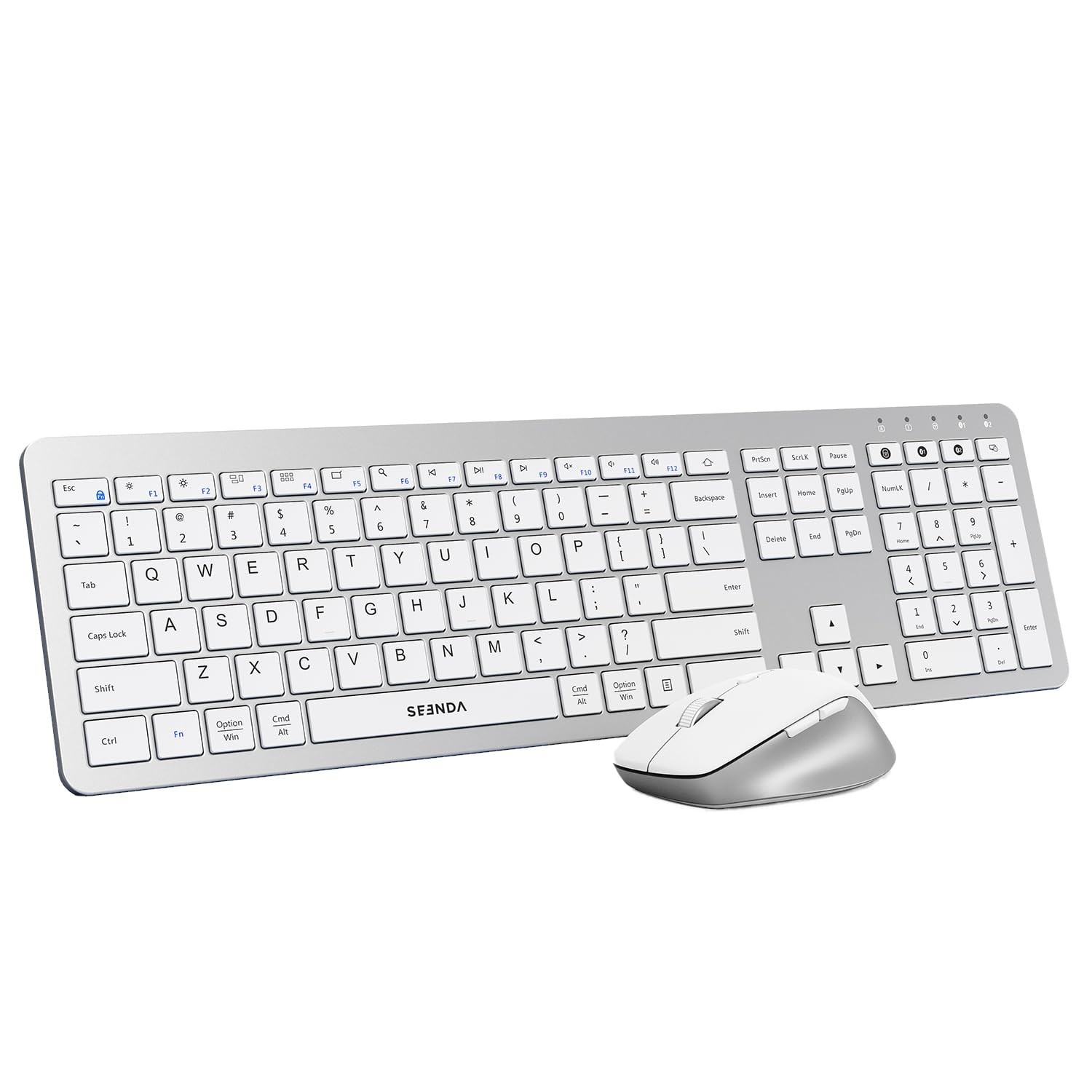 seenda Wireless Keyboard and Mouse Combo for Windows PC, Laptop, Mac, iPad, B...