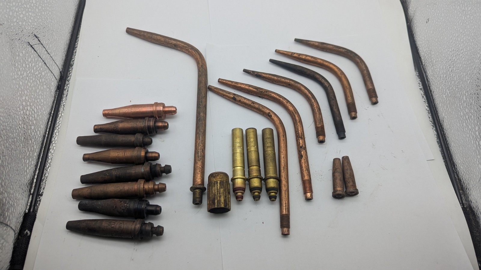 Vintage Mixed Airco Style 98 Victor UNIWELD Brazing Tips Torch Tip Welding Lot
