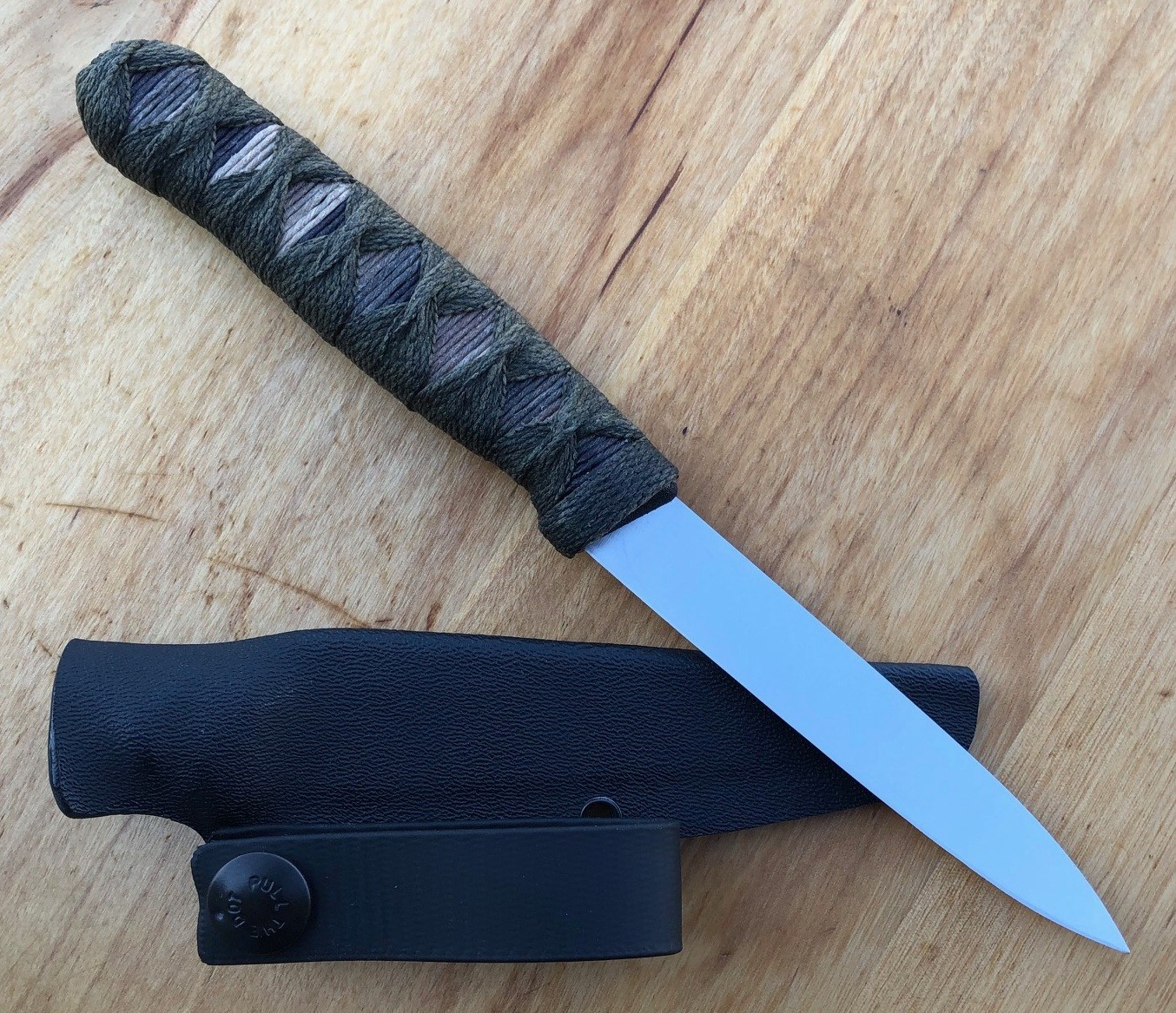 BGS CUSTOMIZED BLADES Victorinox SPEAR POINT LARGE EDC knife BUSHCRAFT GRN/TANS