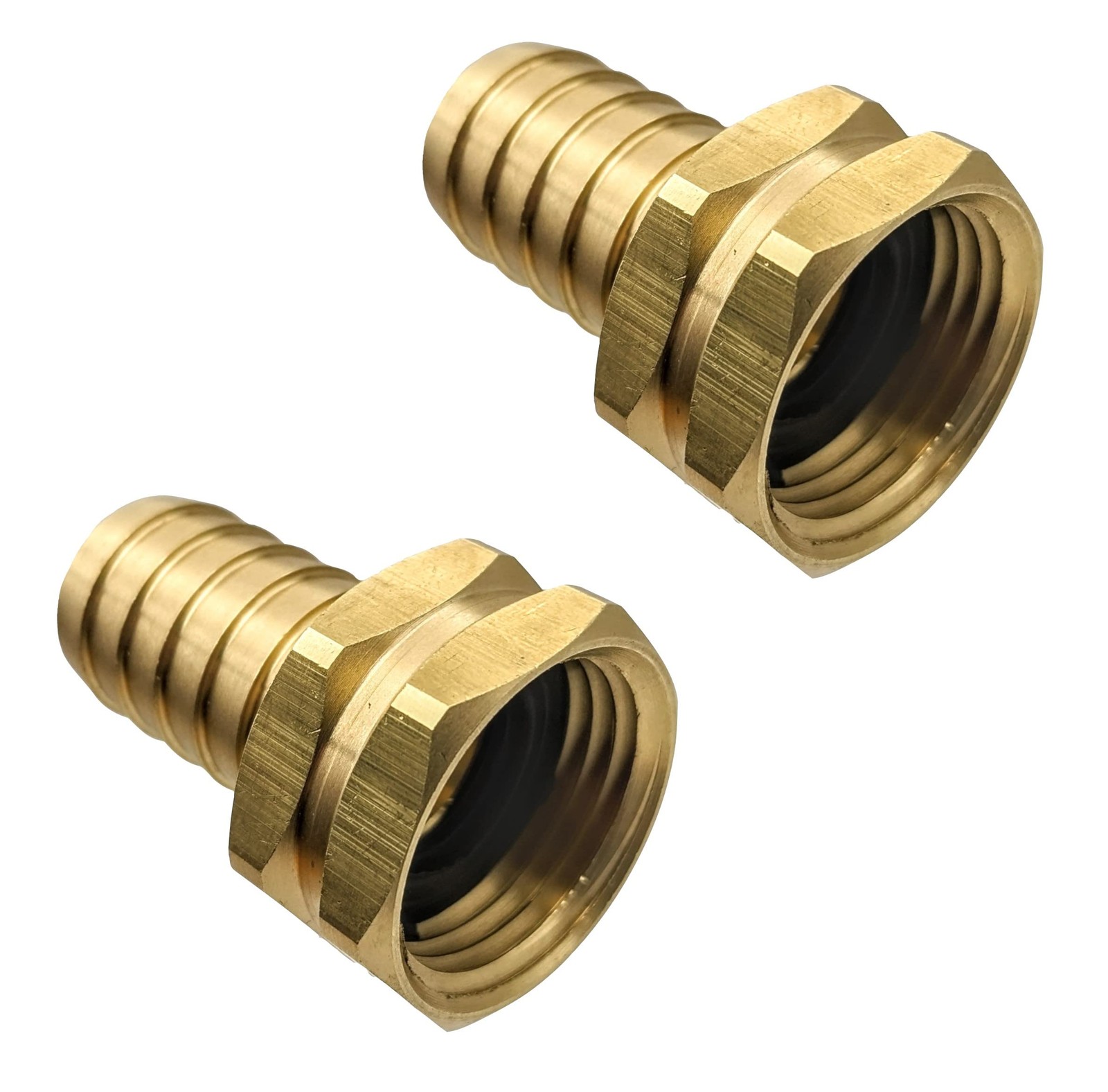 GRIDTECH Brass Garden Hose Adapter 3/4" Barb x GHT Female,