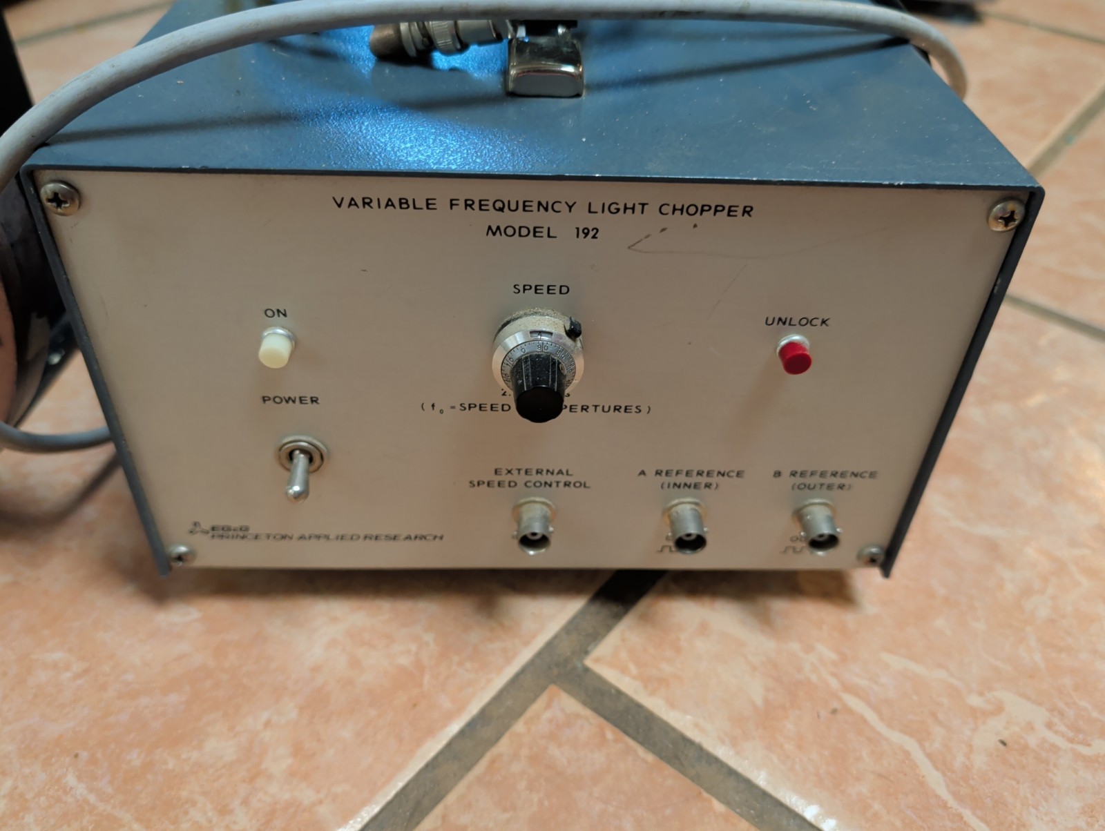Princeton Applied Research variable speed light chopper Model: 192 Laser Chopper