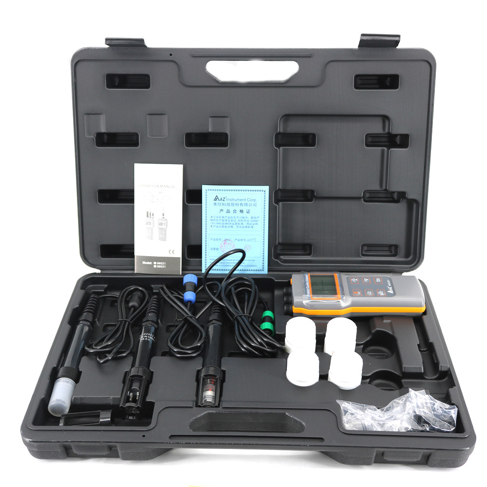 Water Quality Meter PH/Conductivity/Salinity/D.O/TDS Tester all in 1 AZ86031