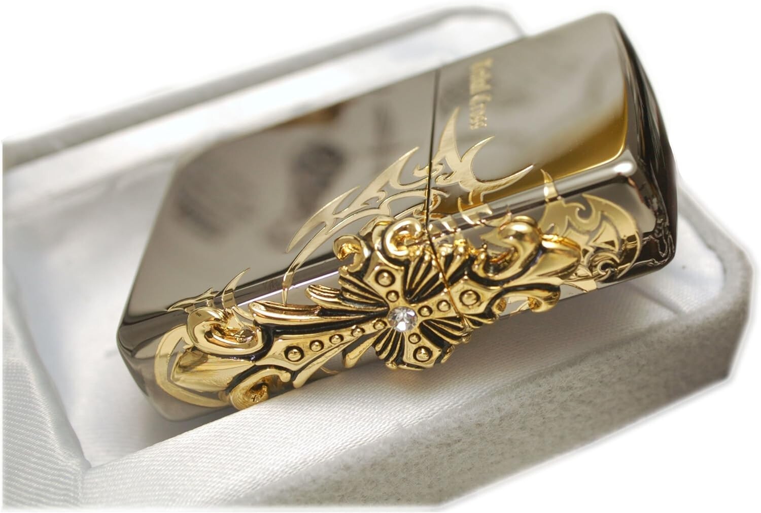 Zippo Lighter Side Tribal Cross BK Windproof