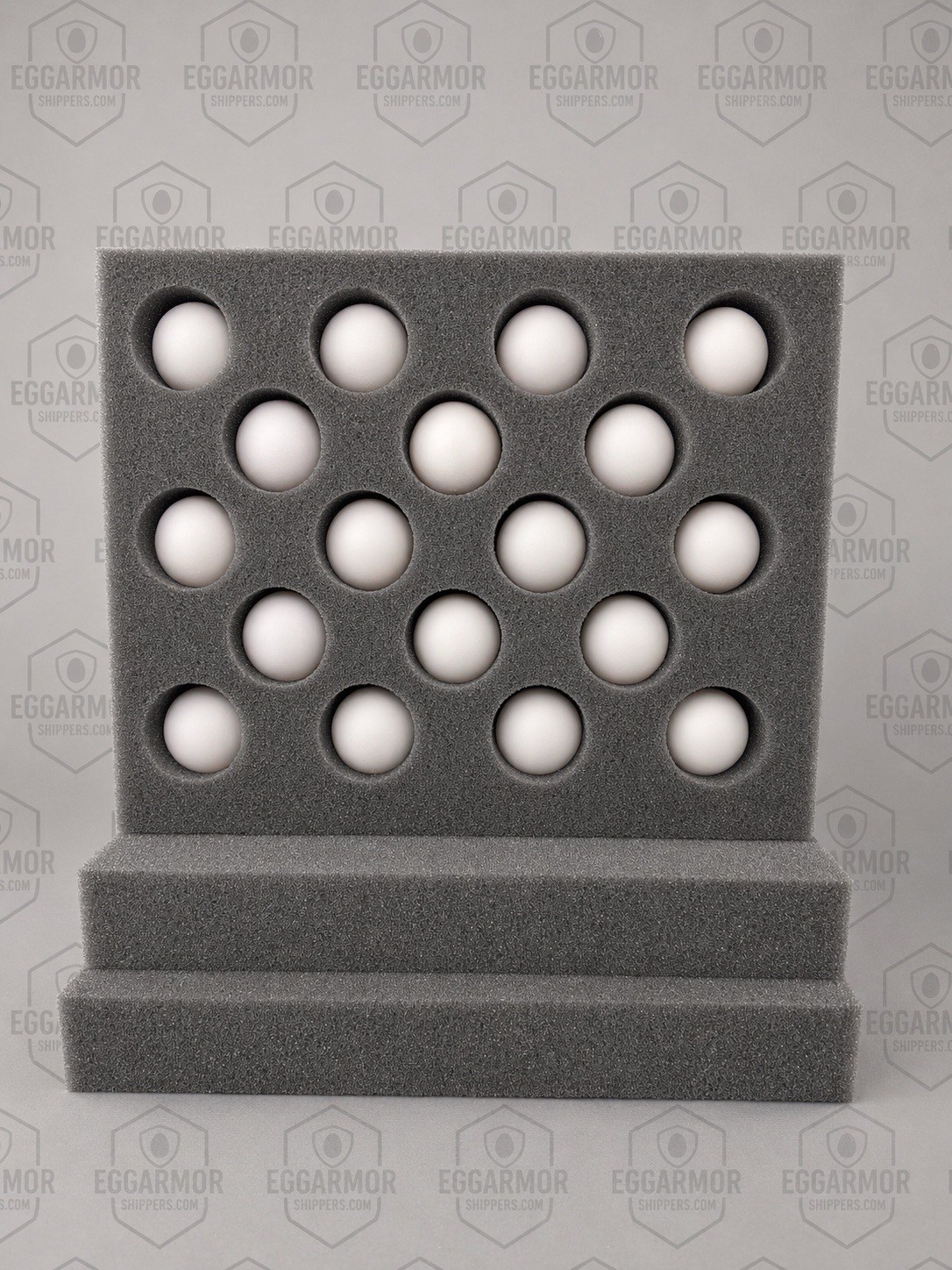 Chicken Foam Egg Shipper Single 3pc Kit 18 Holes @1.5”- Mfg By EggArmorShippers