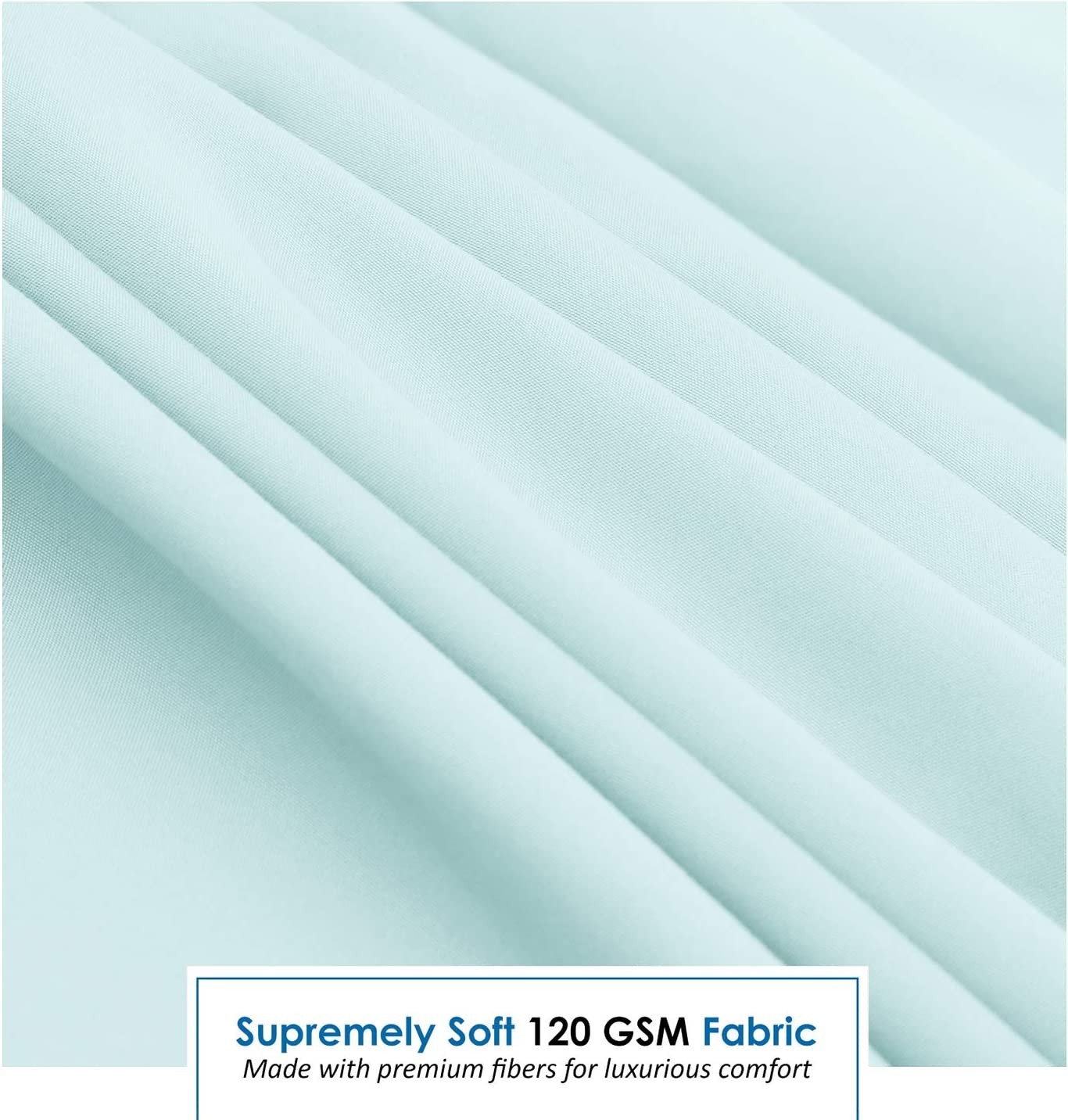 Bed Sheet Set w/ Corner Elastic Straps – Snug Secure Fit on Mattress