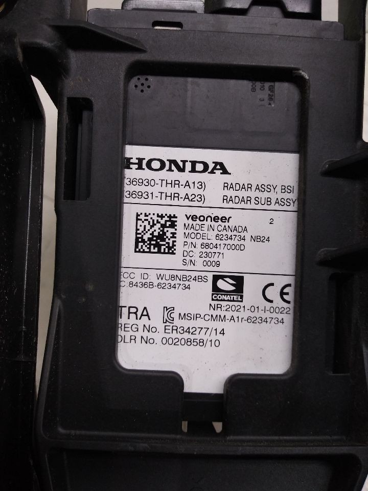 2023 honda odyssey OEM passenger right rear blindspot Id 36930THRA13 2021-24