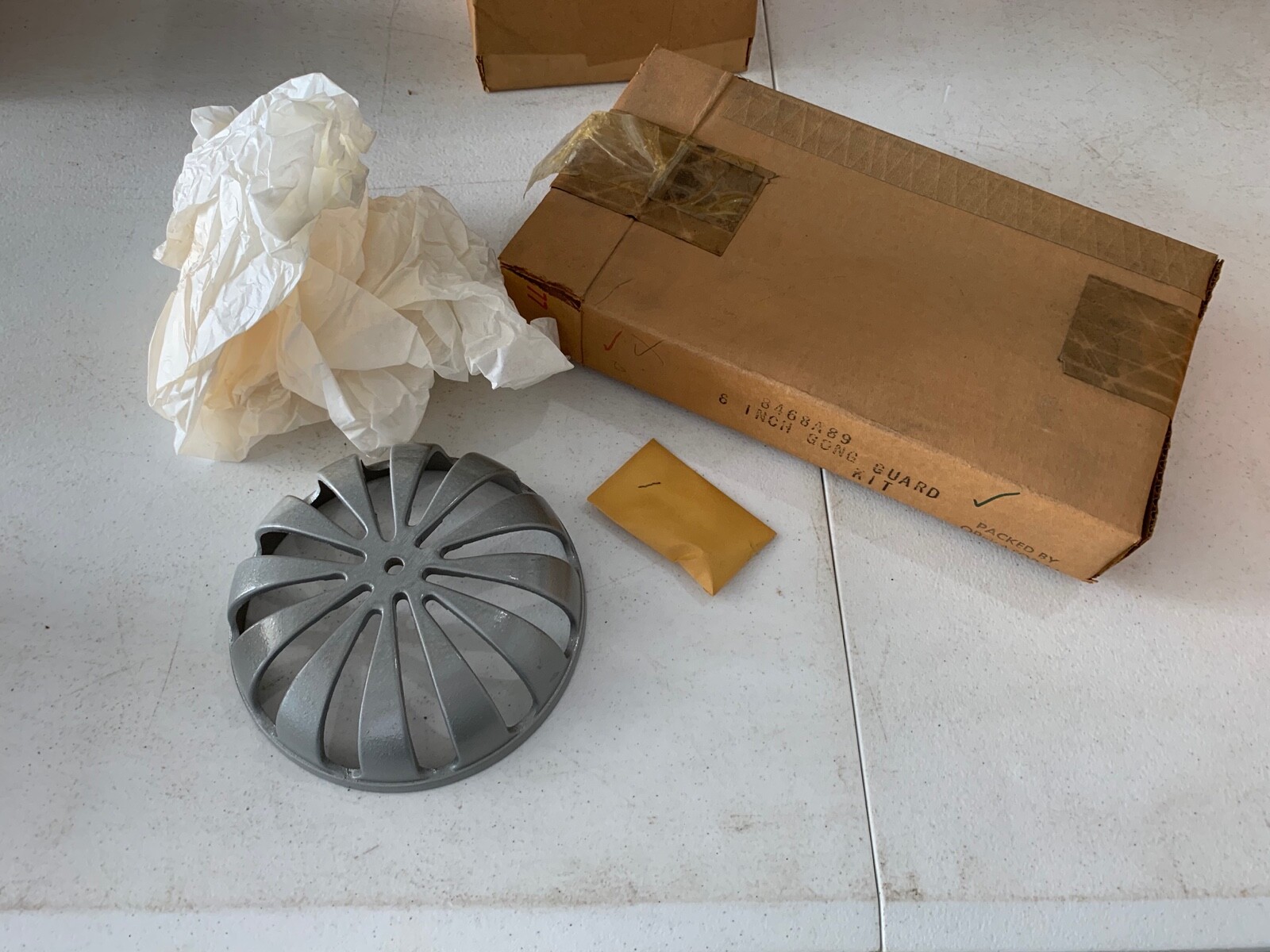 One Vintage Federal Signal 8" Gong Guard Kit, 8468A89, NOS