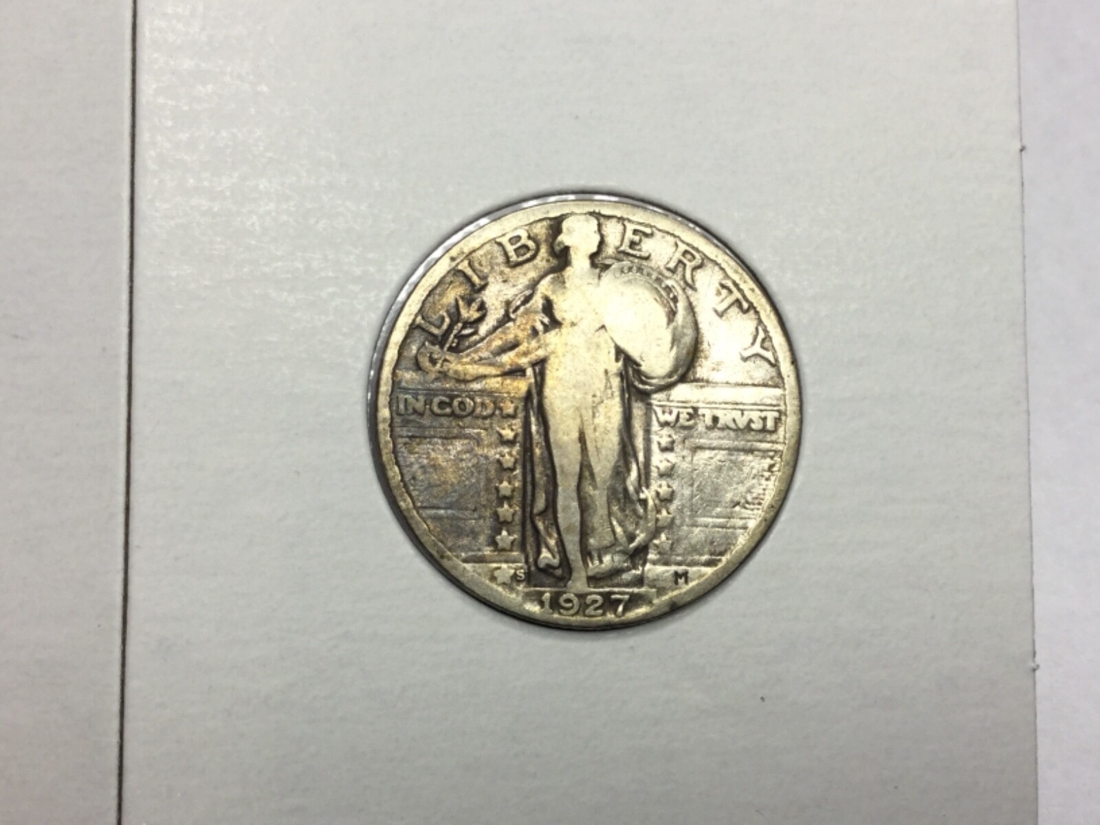 1927-S Standing Liberty Quarter in very good