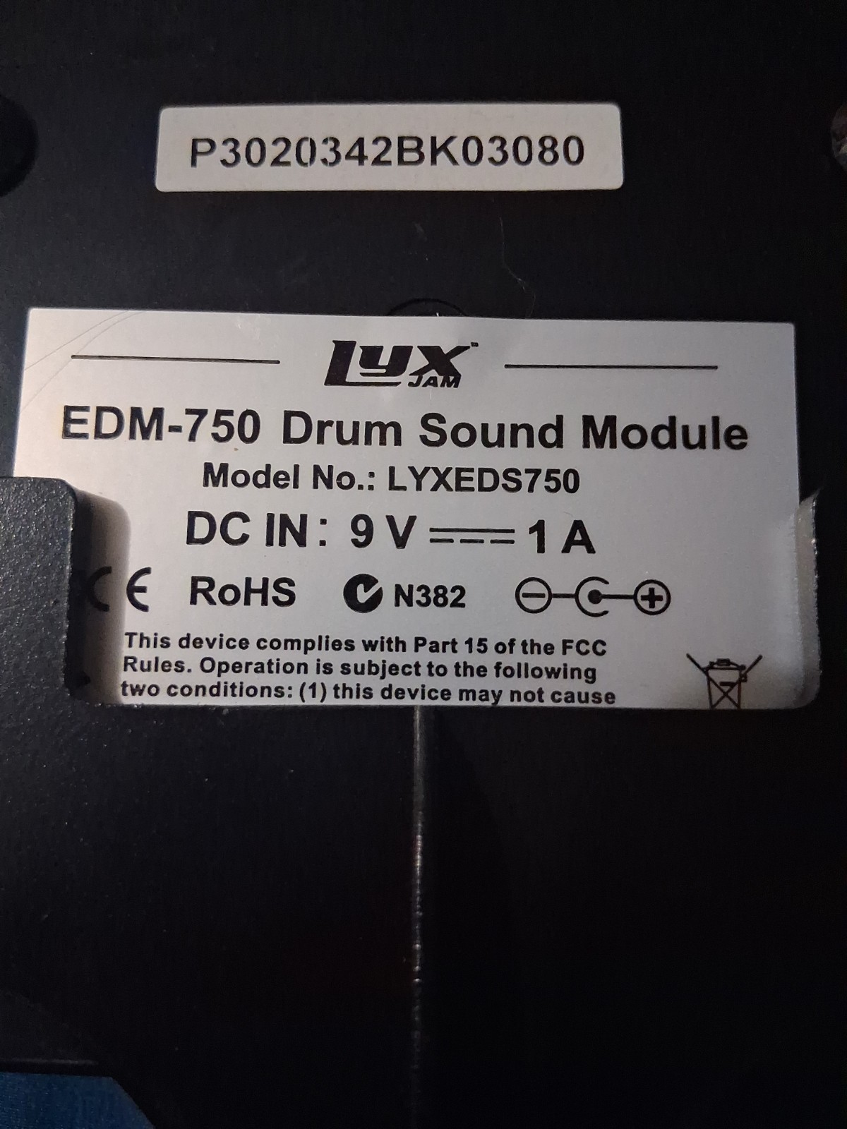 Lux Jam EDS-750 Drum Sound Module (does not include wiring)