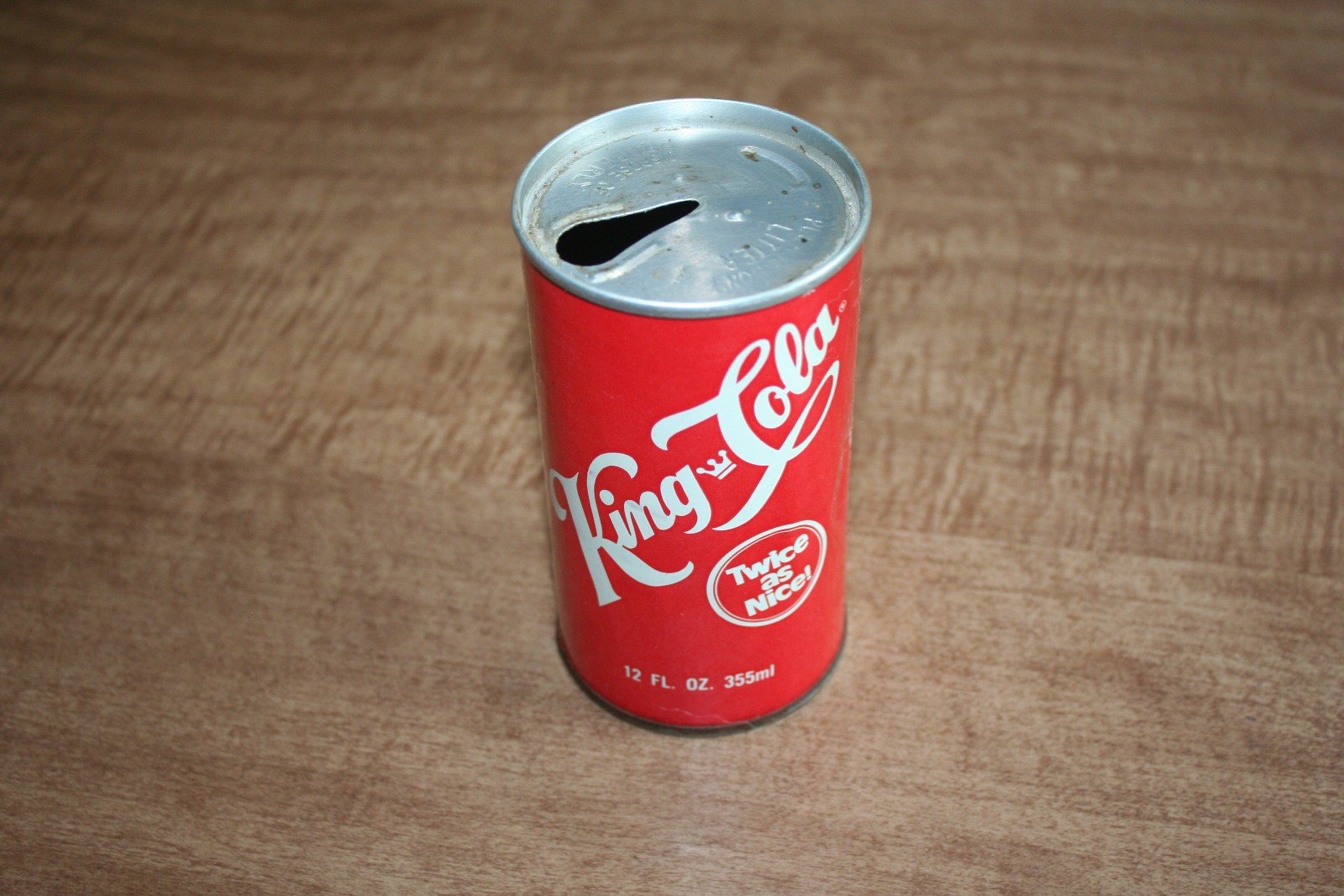 Vintage King Cola Empty 12 Ounce Steel Pull Tab Can Opened See Pix!!