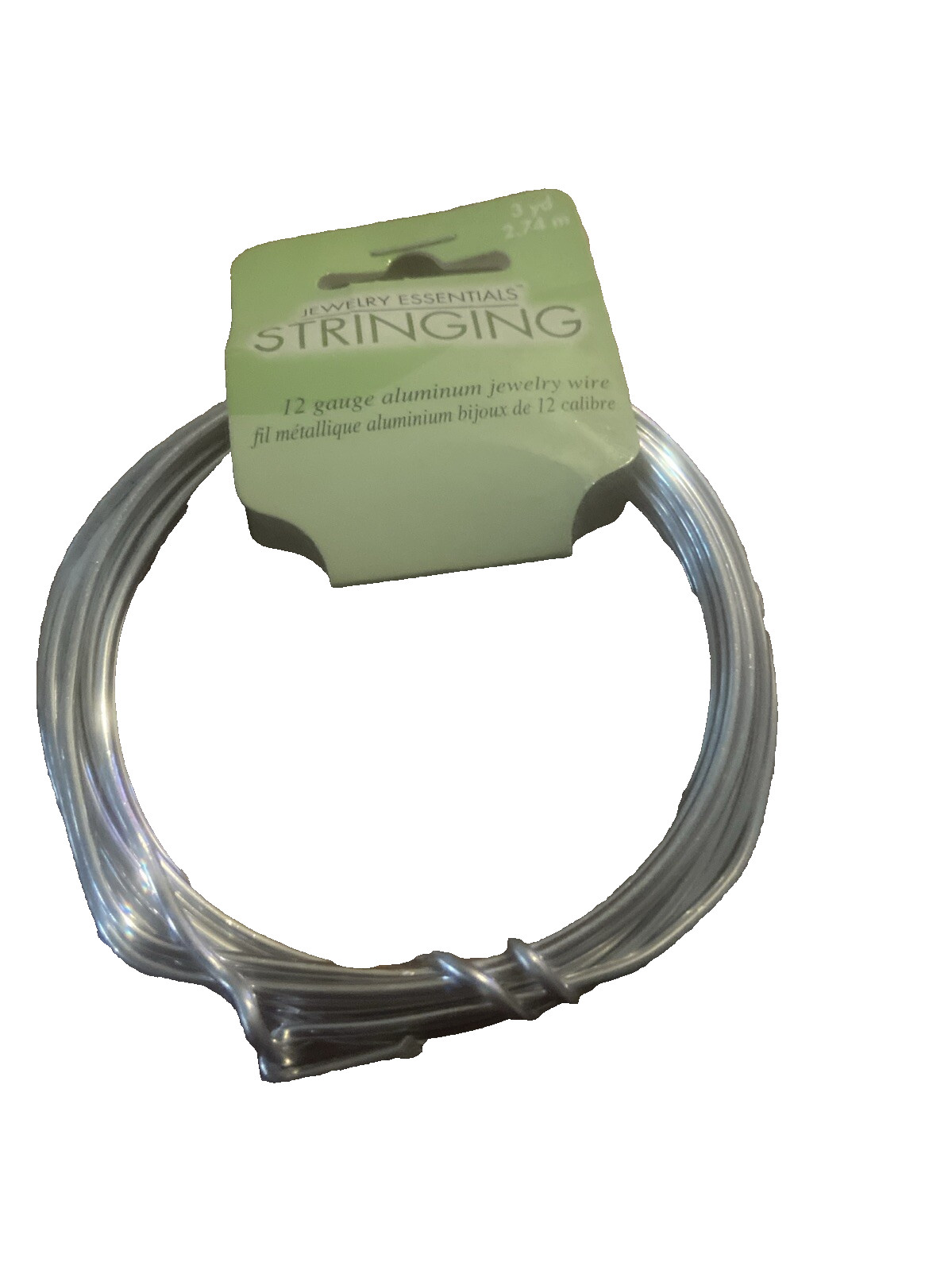 Jewelry Wire 12 Gauge Aluminum Silver 3 Yards New