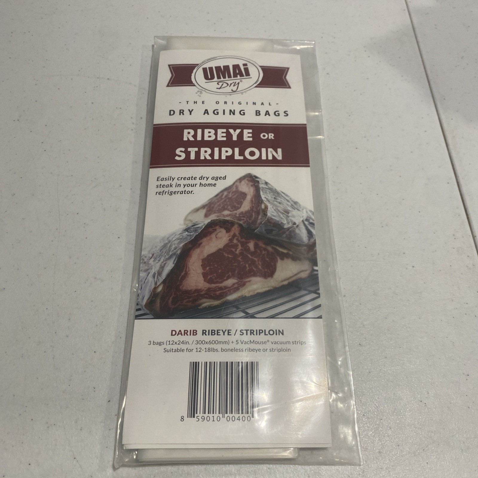 Aging Bag for Steaks, Pack of 3, Dry Age Bags for Meat, Ribeye & Striploin St...