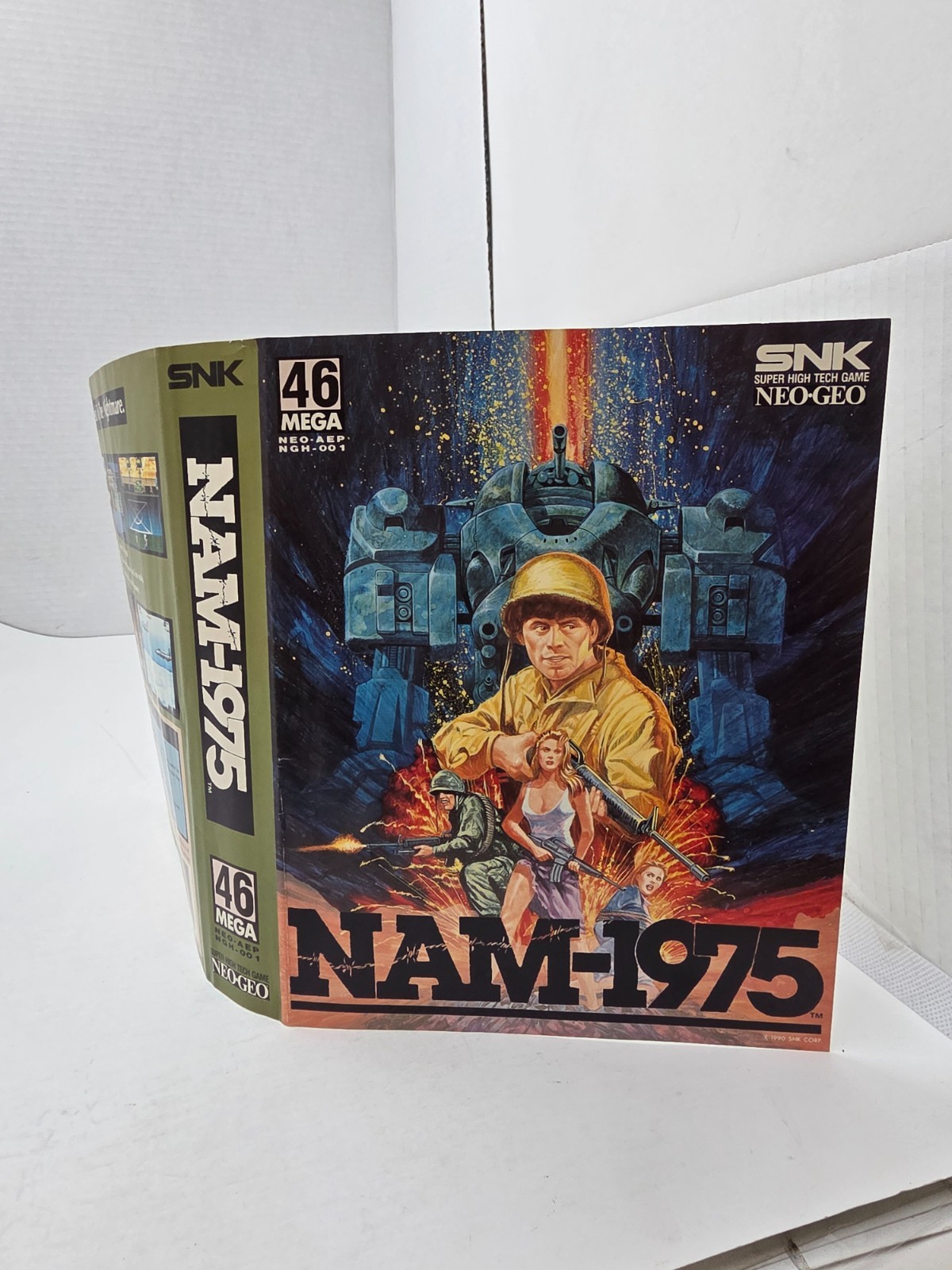 OFFICIAL SNK NEO GEO AES NAM 1975 PAPER INSERT ONLY (NO GAME ,BOX ,MANUAL) ##L16