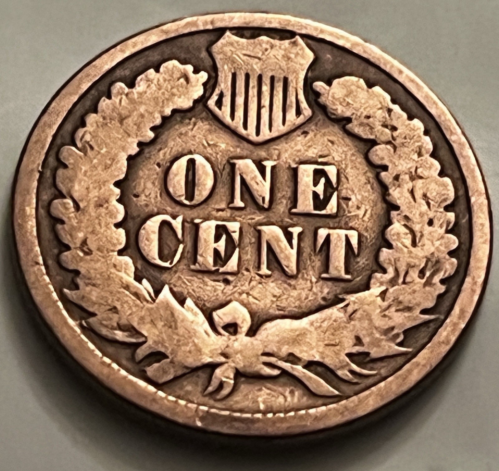 1891 Indian Head Cent — Strong Reverse — Rough Obverse — Copper BN772