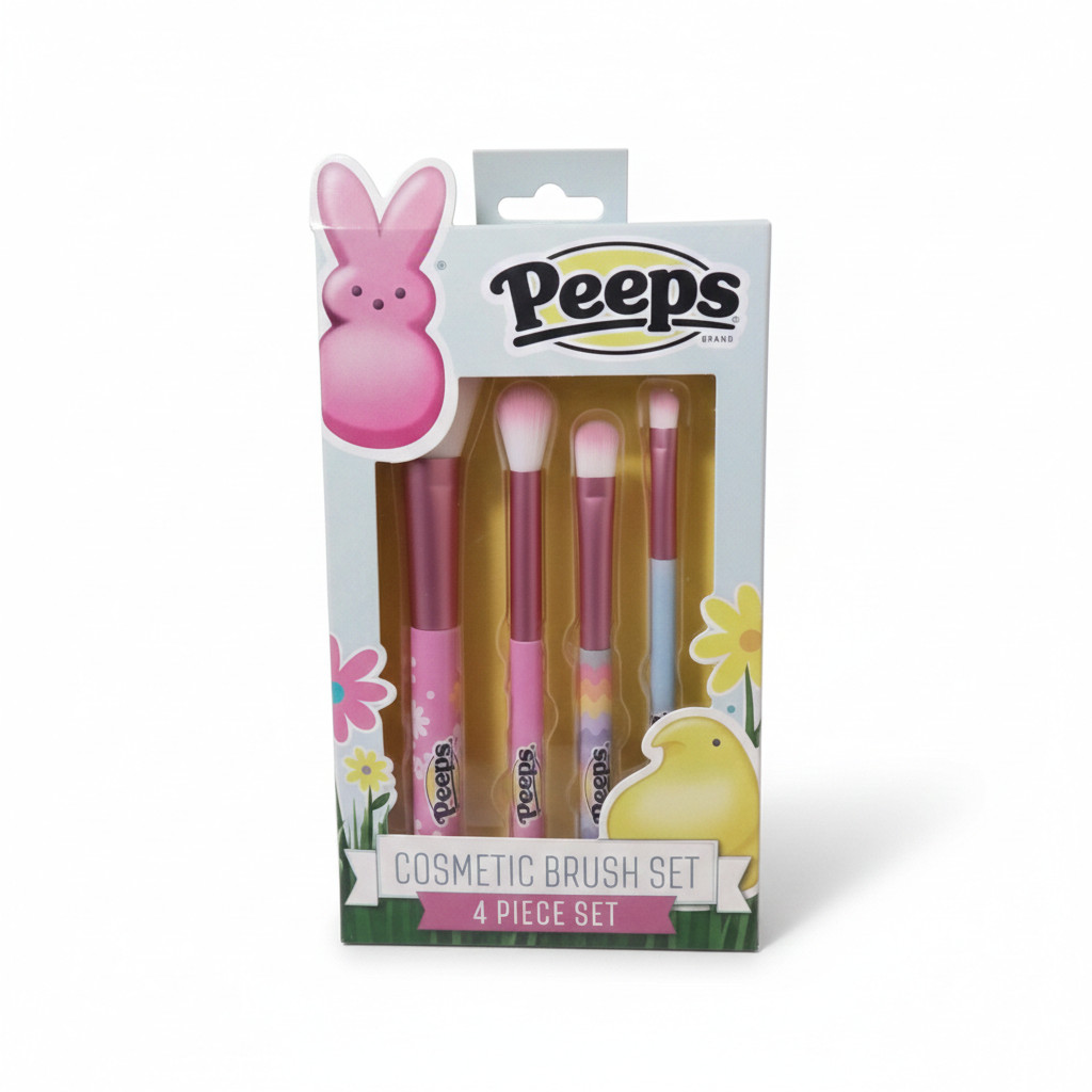 Peeps Cosmetic Brush Set, 4 Count