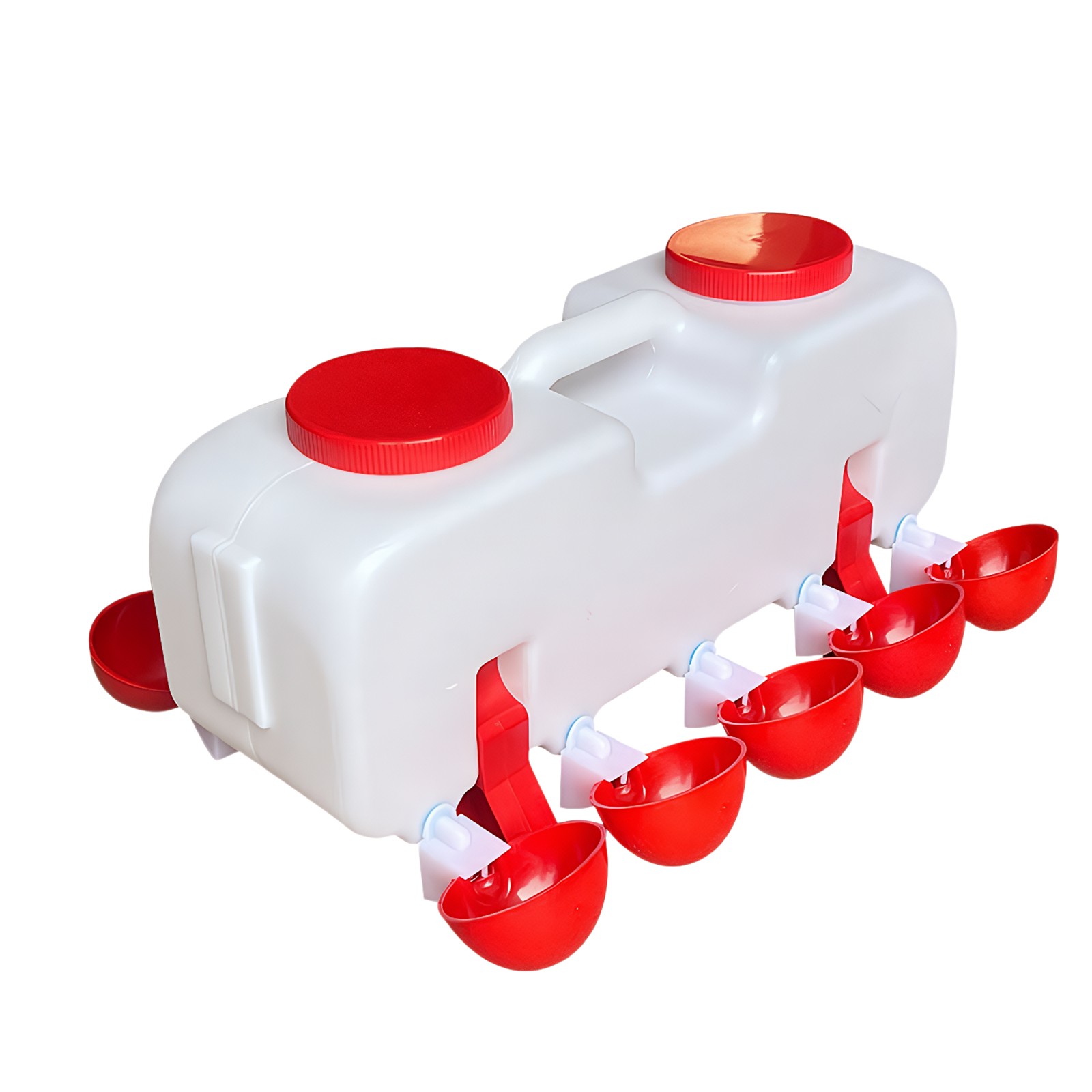 10KG Self Filling Chicken Waterer Feeder W/10 Cup for Chicks Duck Goose Turkey