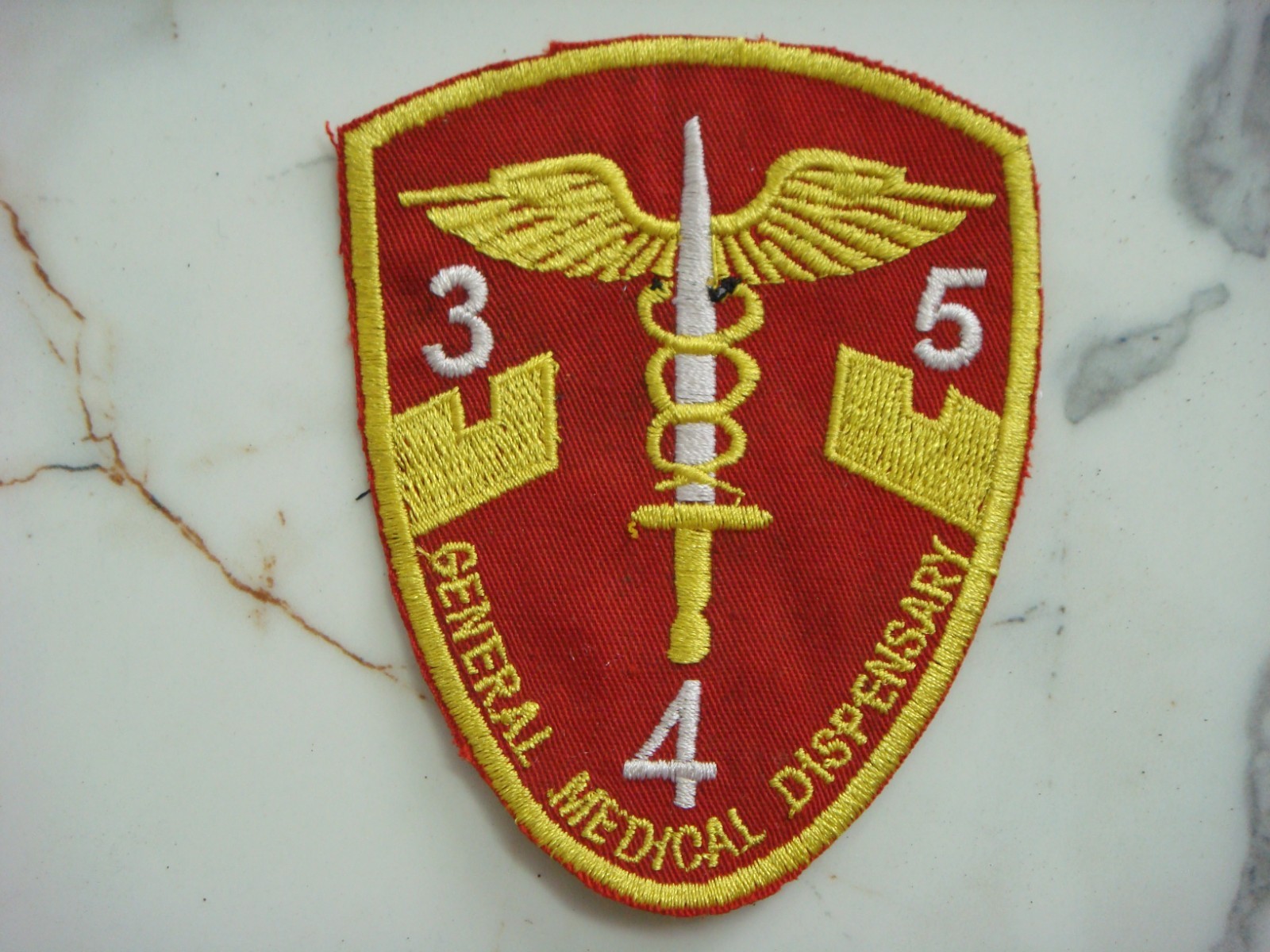 US 345th GENERAL MEDICAL DISPENSARY,  VIETNAM WAR PATCH