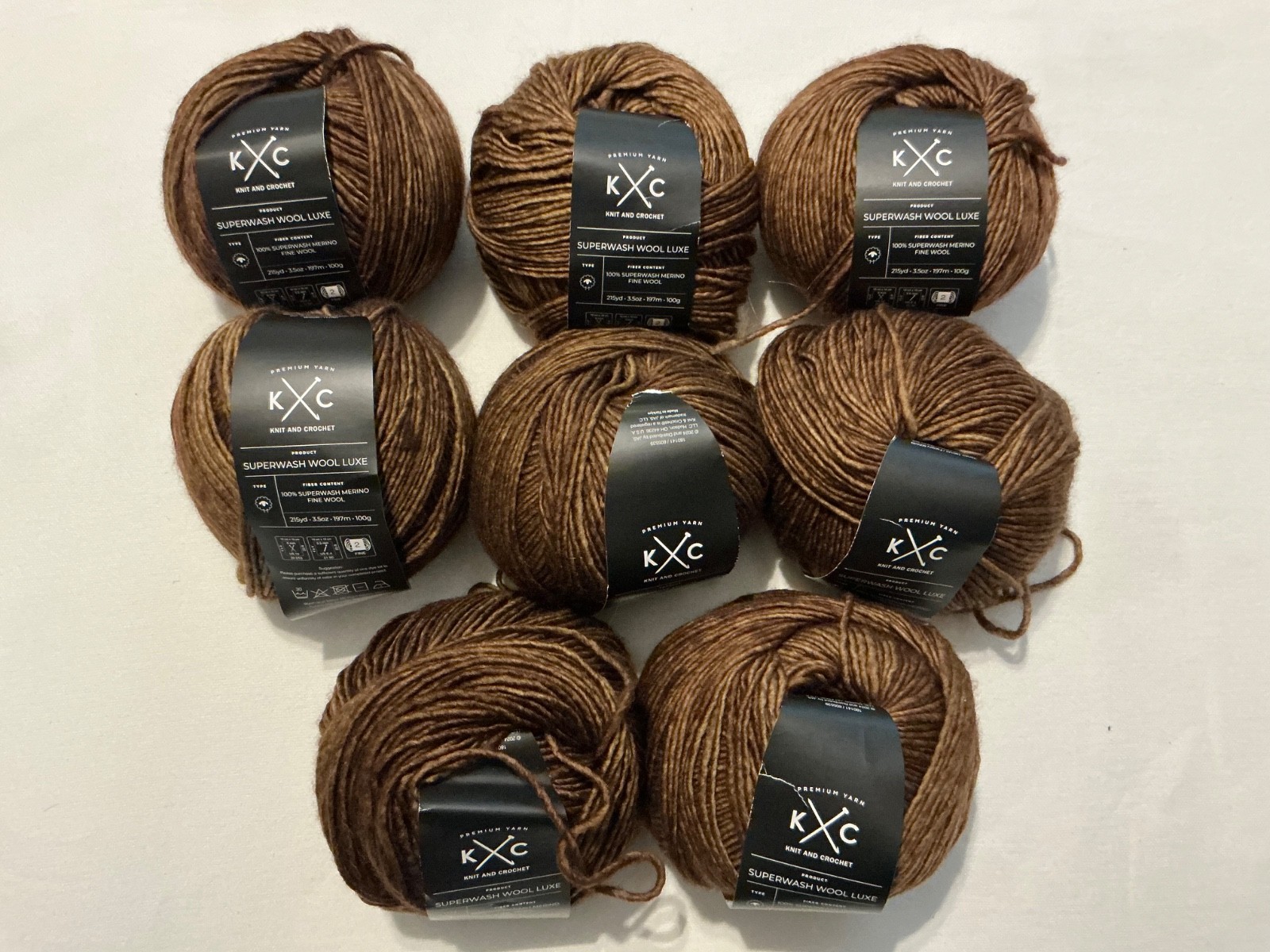 K/C Premium Marino Superwash Fine Wool 215yd. Espresso color