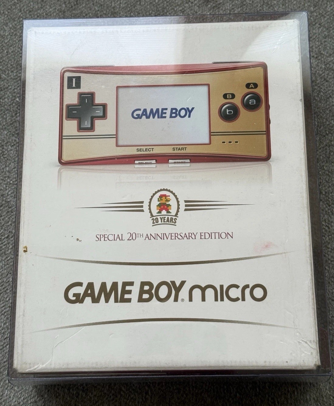 USA Edition Nintendo Mario 20th Anniversary Gameboy Micro Complete CIB