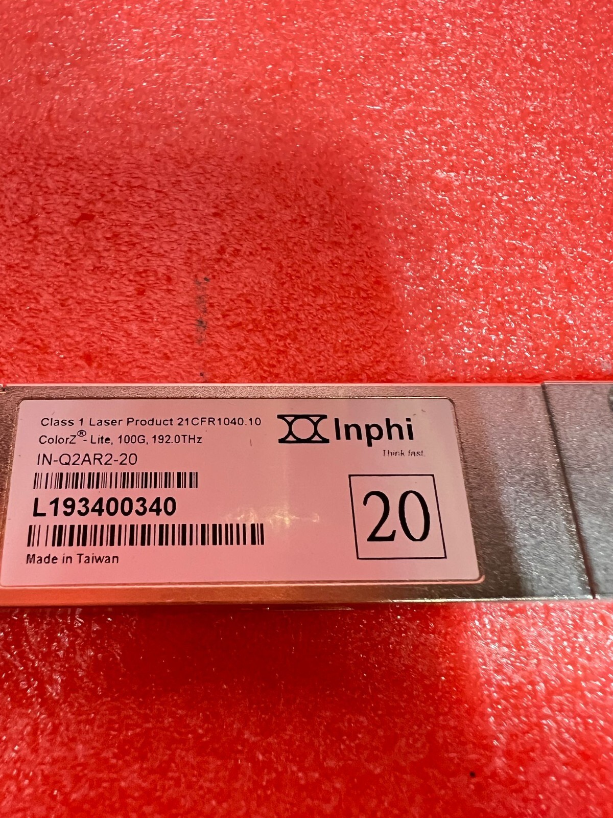 INPHI IN-Q2AR2-20 100G 192.0thz TRANSCEIVER MODULE