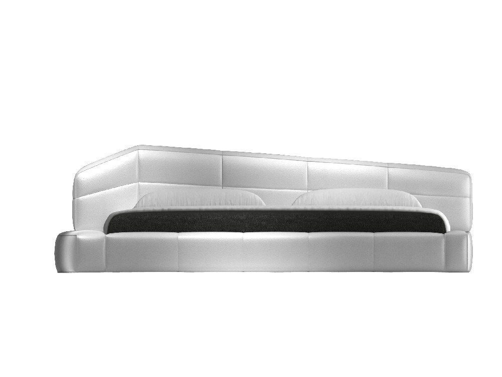 J&M Dream King Bed Set 3pc, White Color