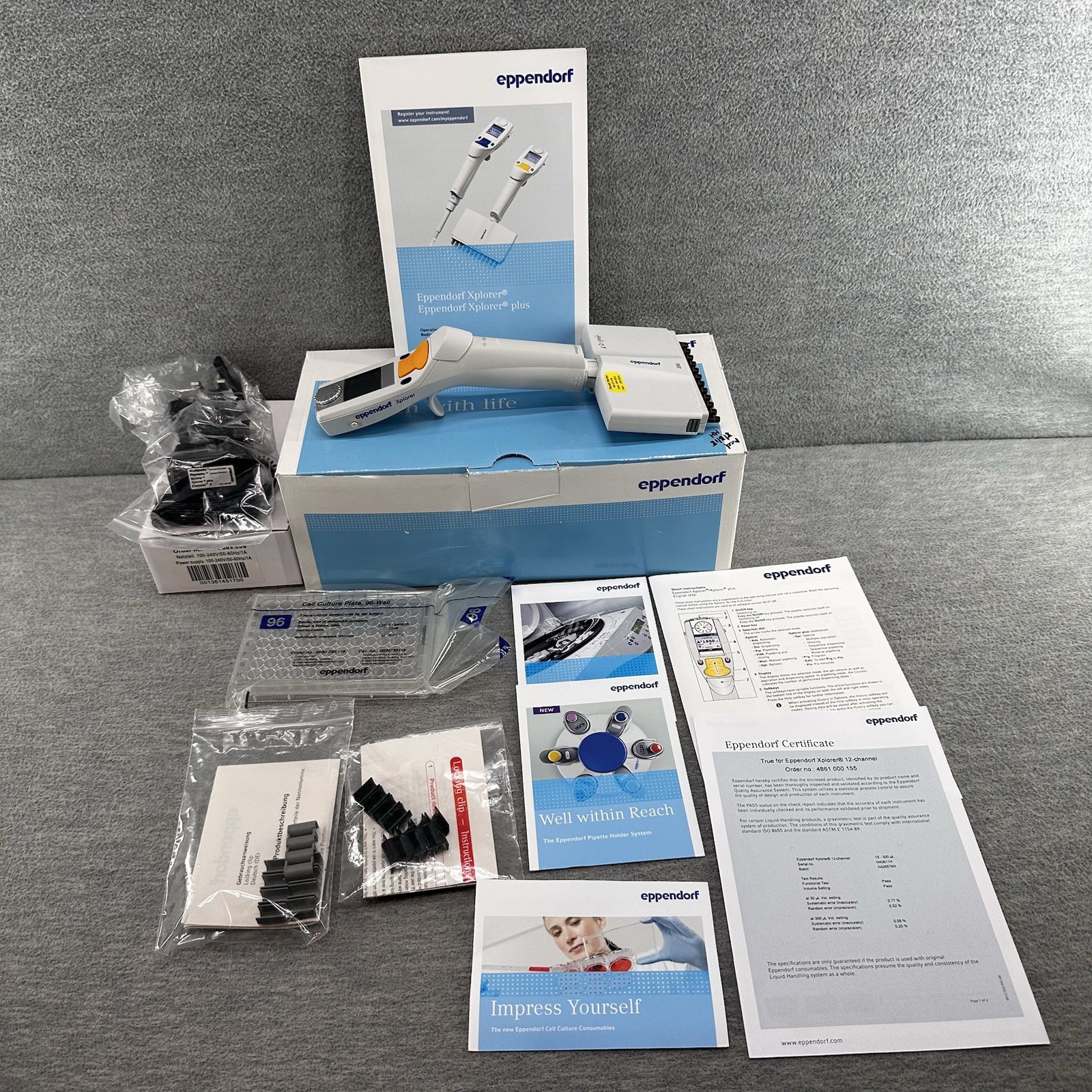 EPPENDORF XPLORER 300 - 15-300 µL Precision 12 Channel Adjustable Pipette