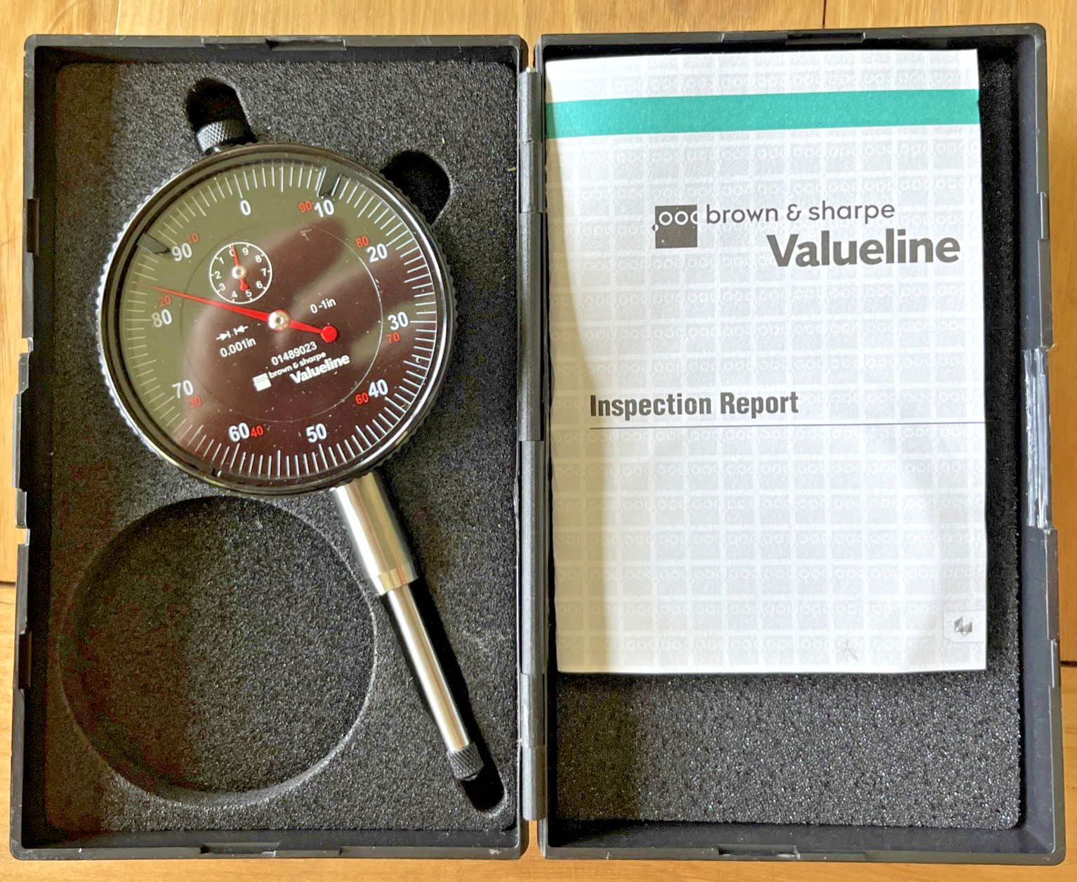 Tesa Brown & Sharpe 01489023 Dial Indicator, 0 To 1 In, 0-100