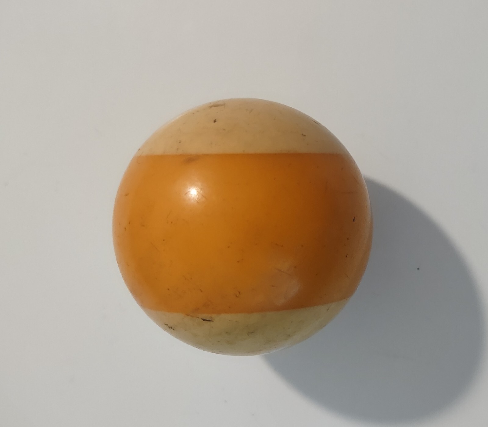 Vintage Bakelite Billiard Ball Pool Ball Butterscotch 9