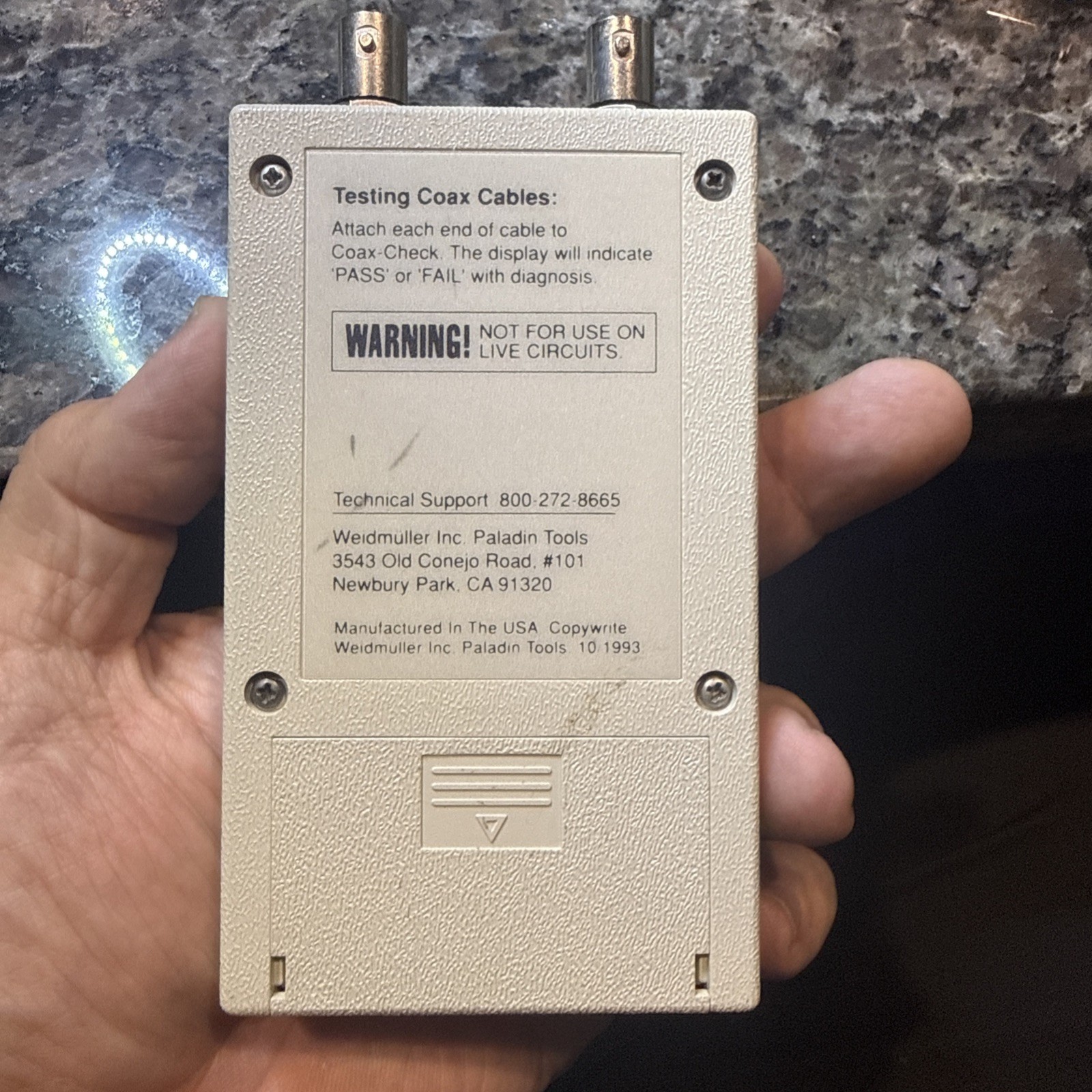 Paladin Tools 1560 Coax Check Plus Tester