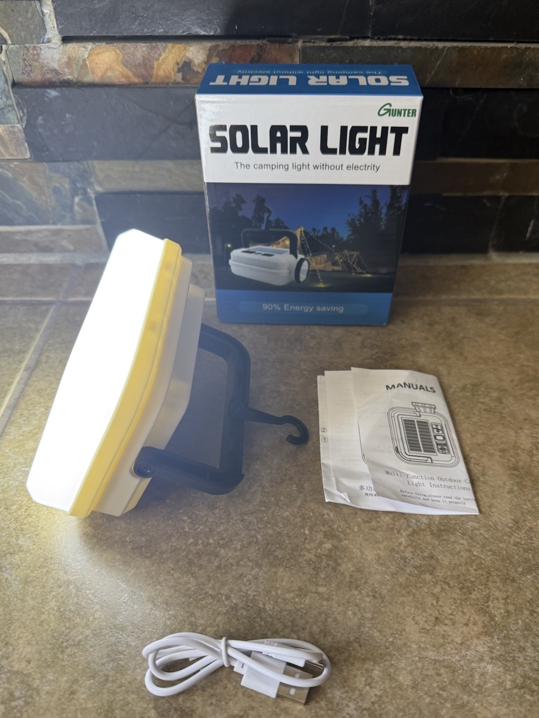 Gunter Solar Light Outdoor Camping Tent w/out Electricity Tent FAST SHIPPING