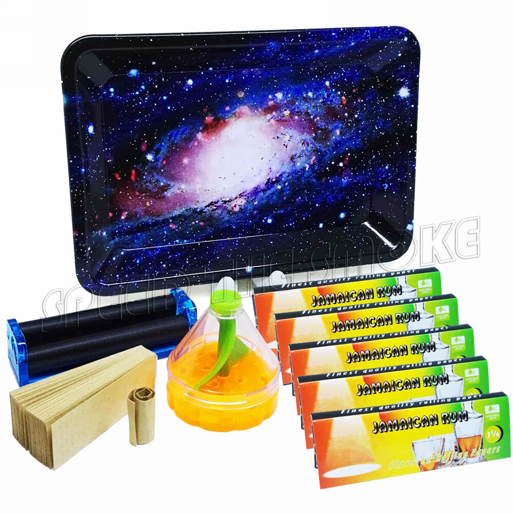 "Vigour Earth" Happy Kit Smoker Gift Set Pack Rolling Papers Grinder Roller Tray